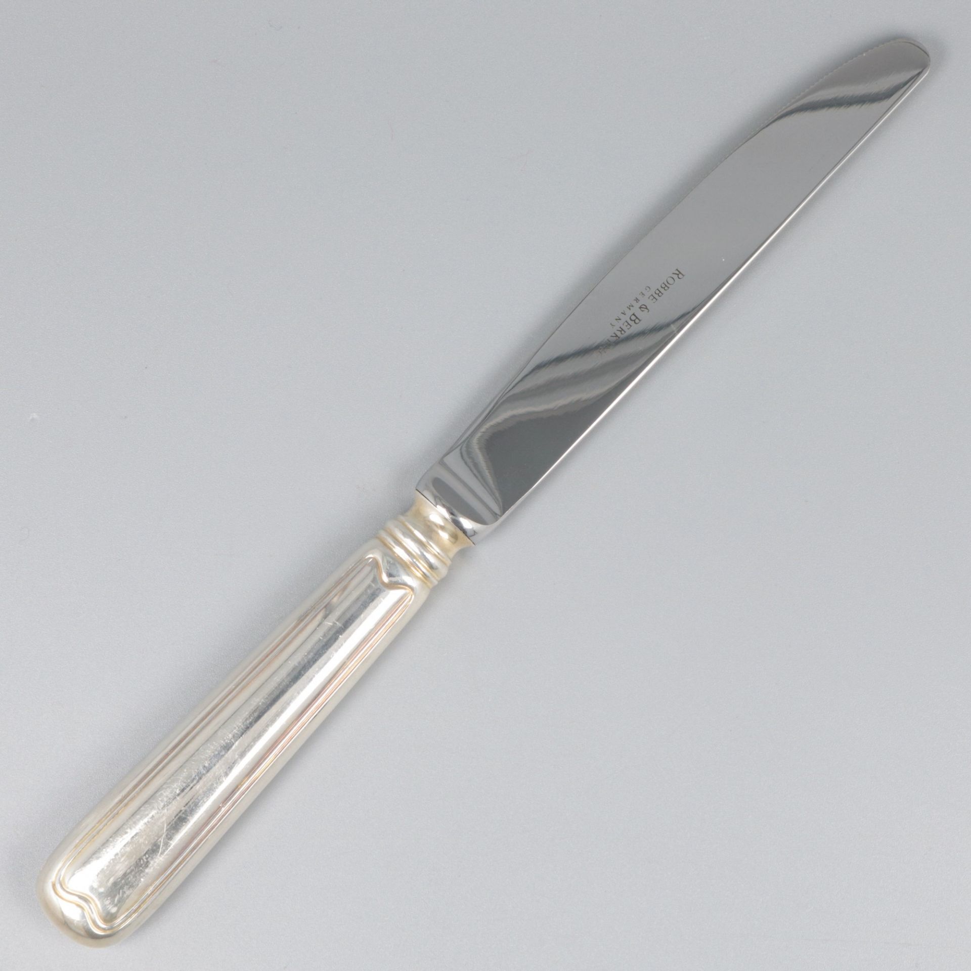 Robbe & Beking 6-piece set of dessert knives, model Alt-Faden, silver. - Image 5 of 9