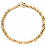 Fope 18K. yellow gold Italian design mesh bracelet.