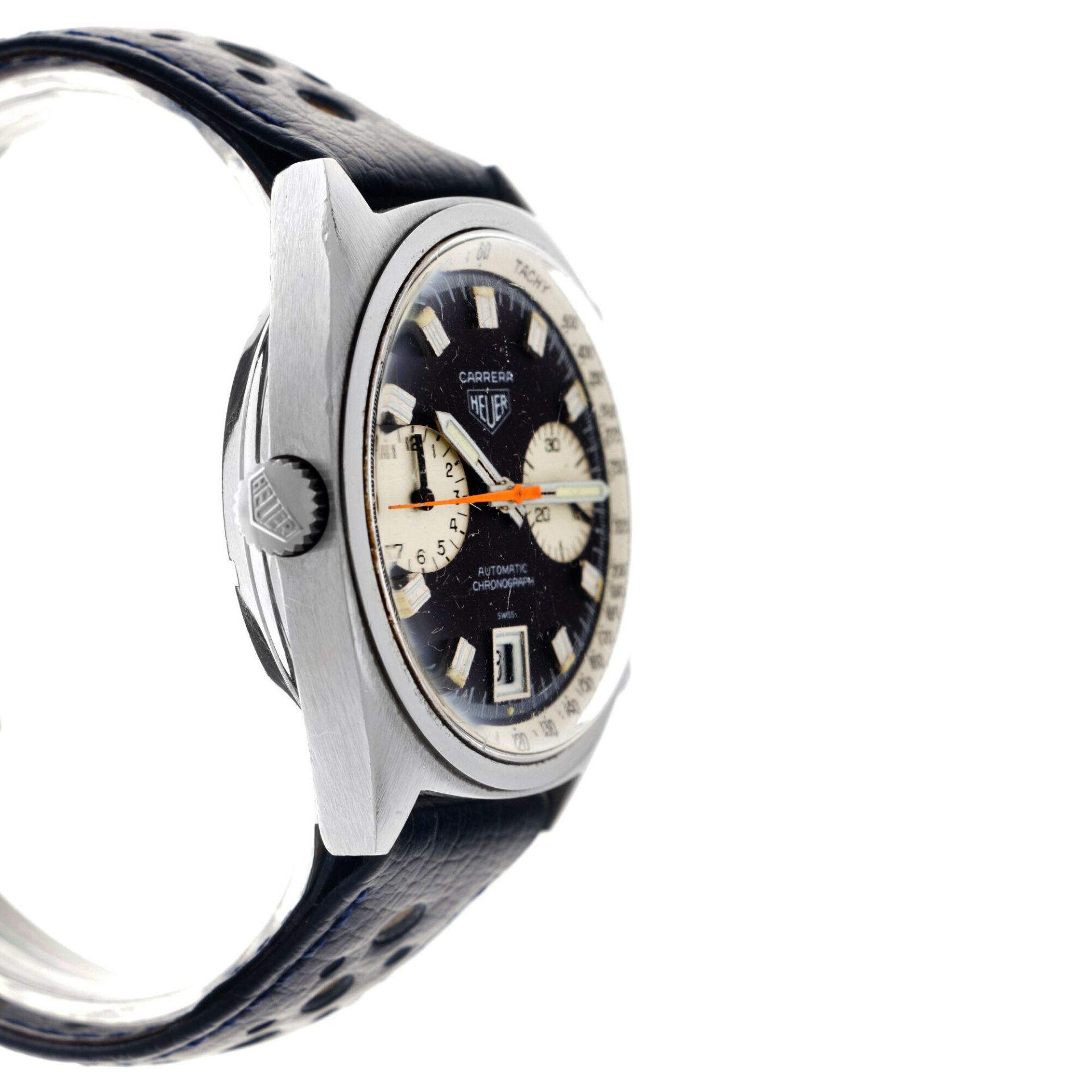 Heuer Carrera 1153 - Men's watch - approx. 1970. - Image 4 of 5