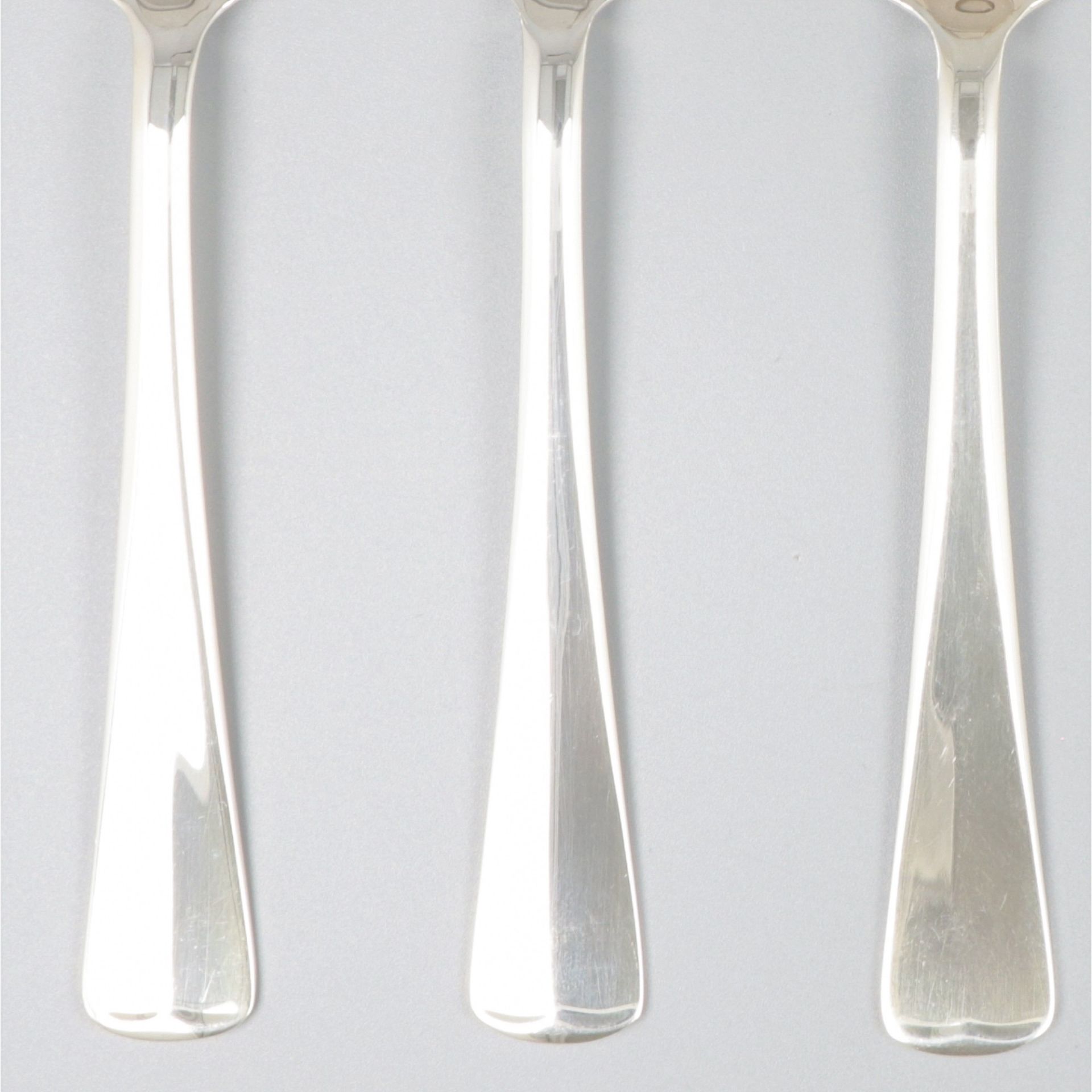 6-piece set of spoons ''Haags Lofje'' silver. - Image 4 of 5