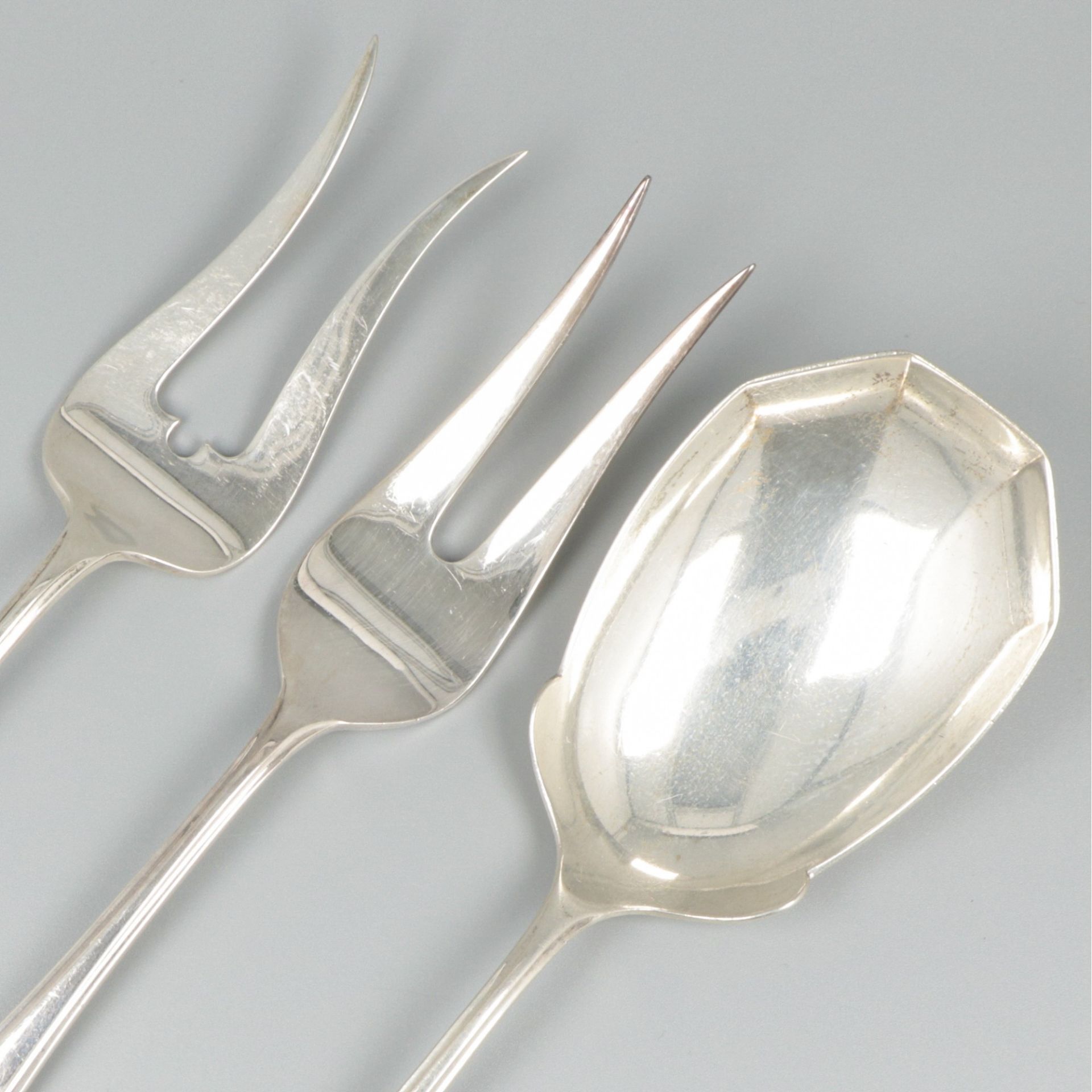 3-piece lot silver cutlery. - Image 3 of 6