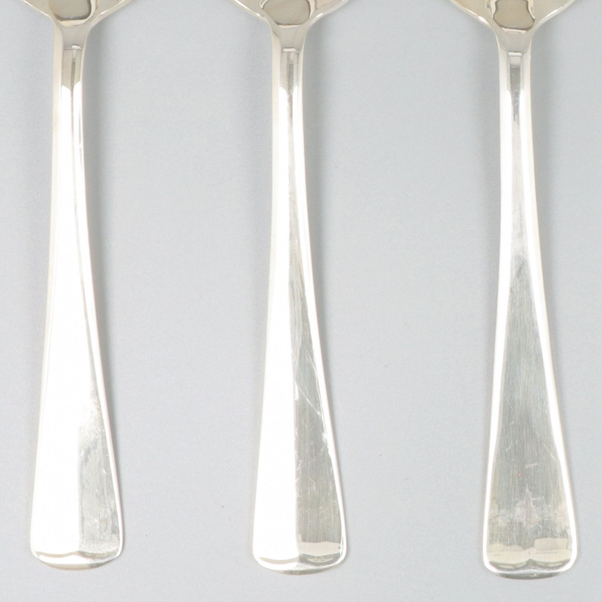 6 piece set of spoons "Haags Lofje" silver. - Image 4 of 5