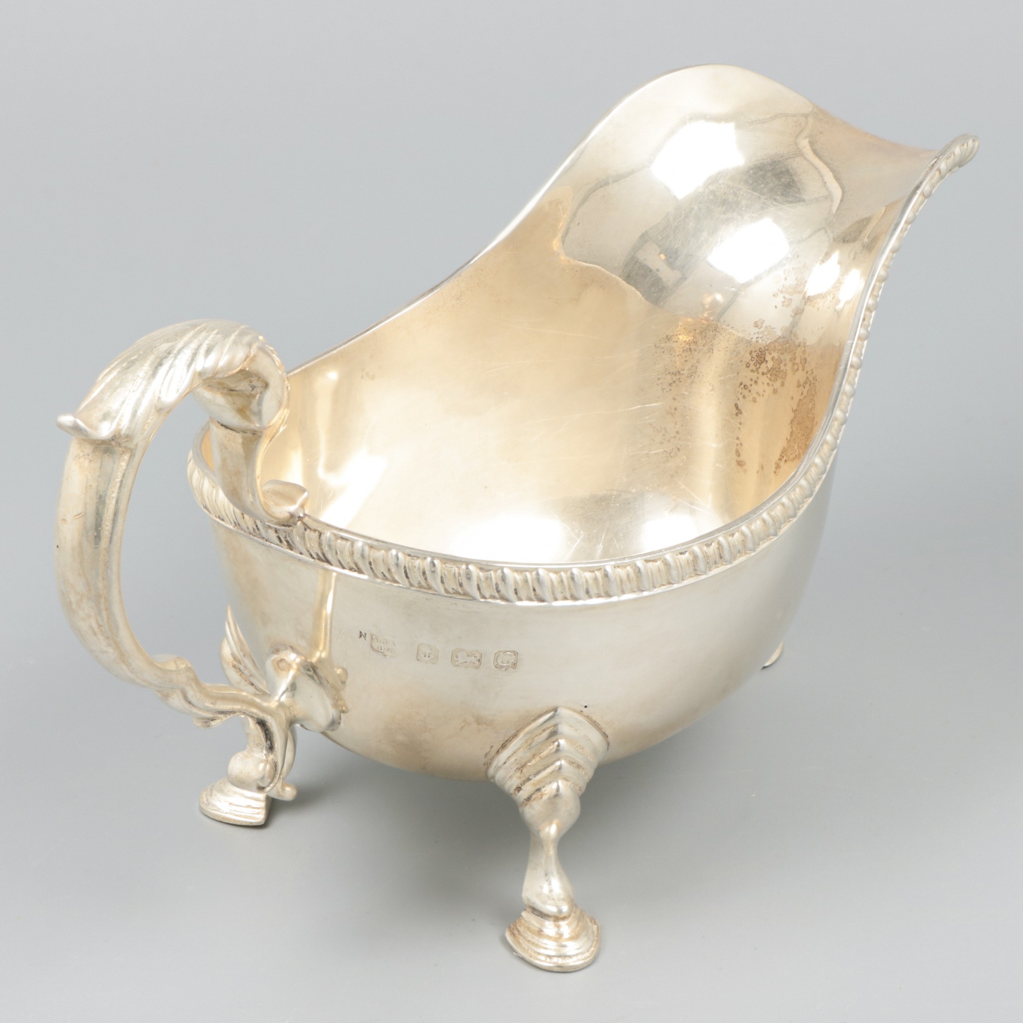 Sauce boat silver. - Image 3 of 4