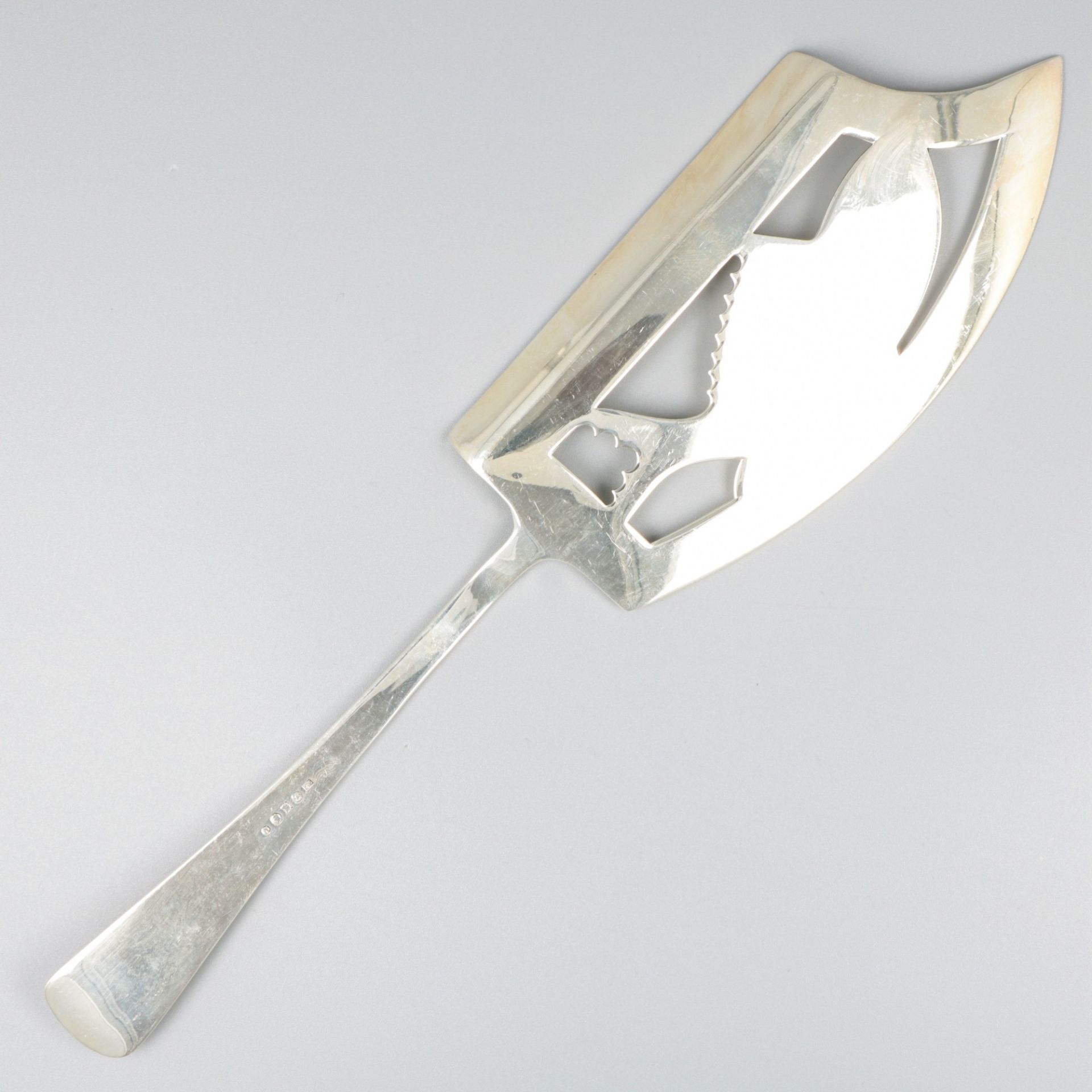 Fish slice ''Haags Lofje'' silver. - Image 2 of 5