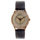 Jaeger-LeCoultre Vintage 18K. Date Disc Calender - Men's wristwatch.