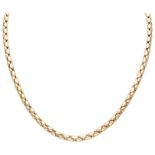 Monzario 14K. yellow gold link necklace.