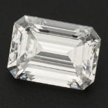 GIA certified 1.13 ct. emerald cut natural diamond.