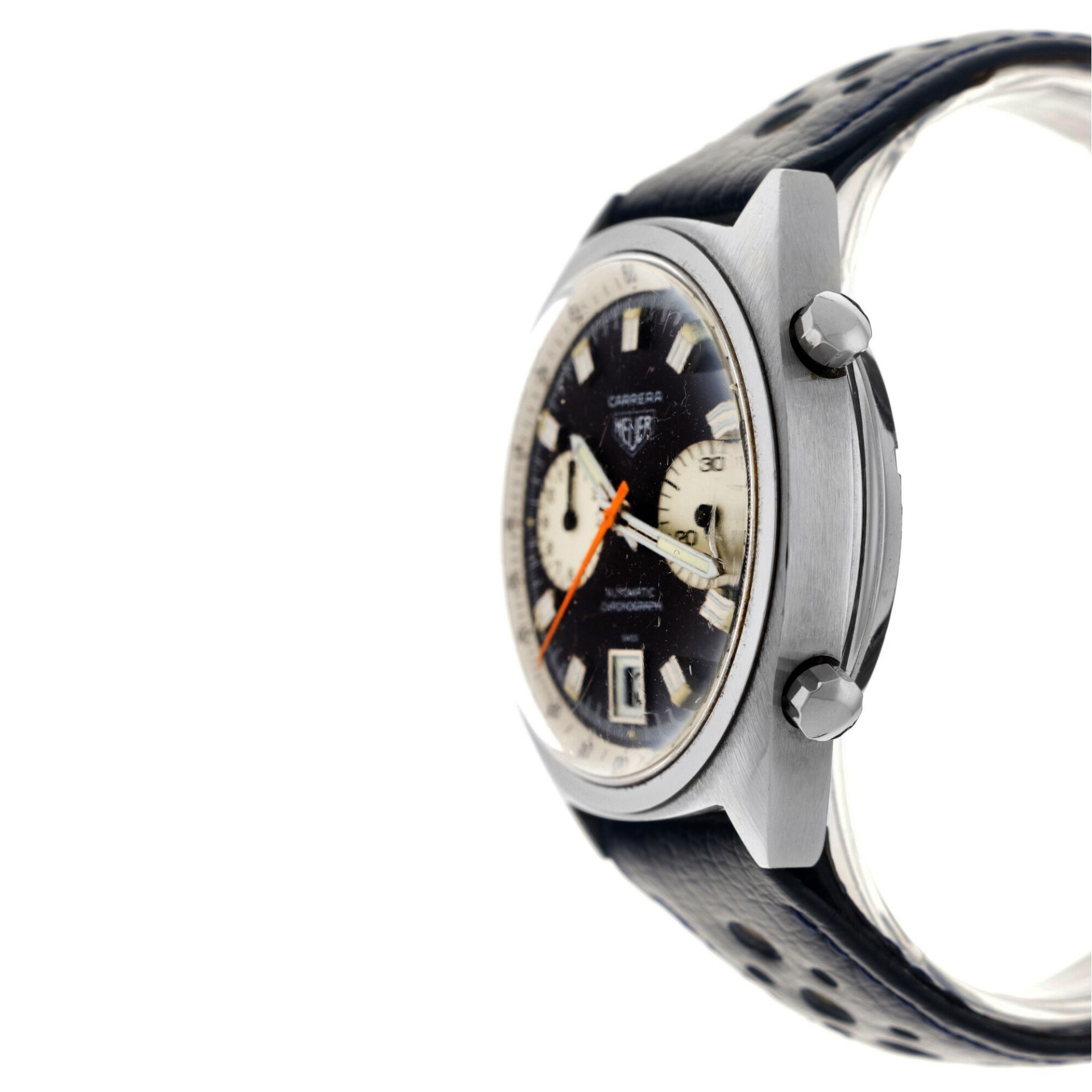 Heuer Carrera 1153 - Men's watch - approx. 1970. - Image 5 of 5