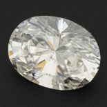 GIA certified 1.05 ct. oval brilliant cut natural diamond.