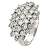 18K. White gold ring set with approx. 1.90 ct. diamond.