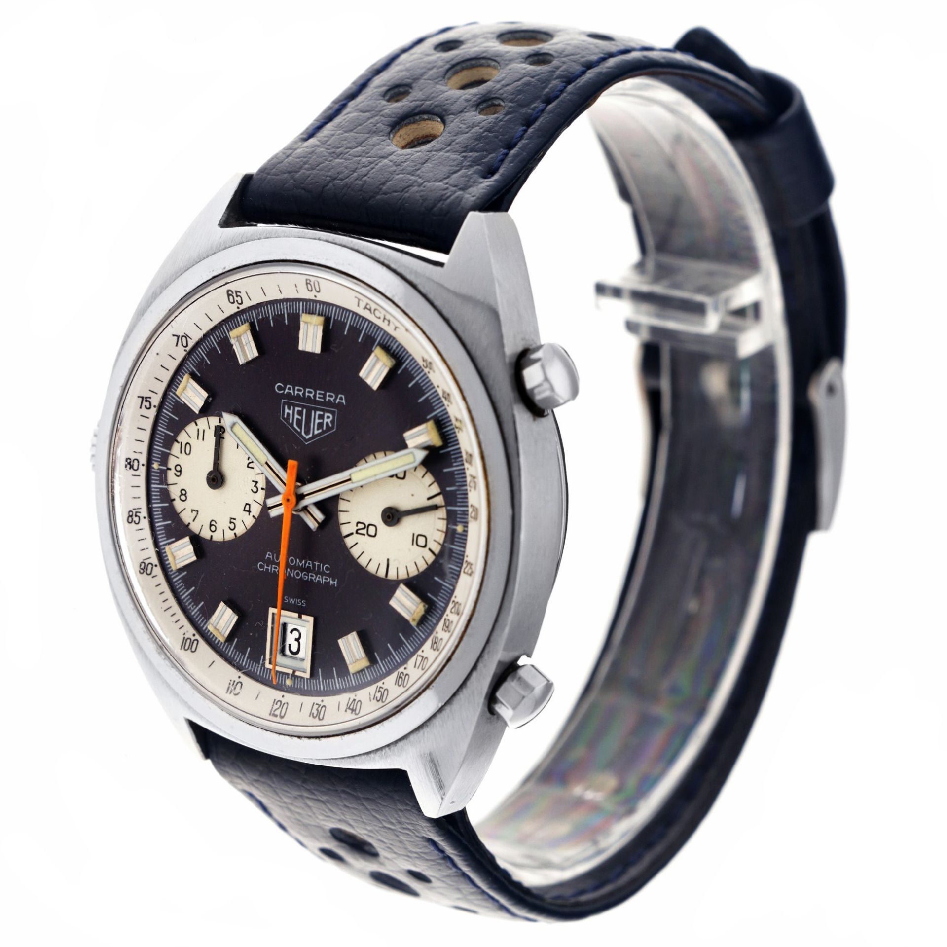 Heuer Carrera 1153 - Men's watch - approx. 1970. - Image 2 of 5