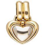 Chimento 18K. bicolor gold heart-shaped pendant.