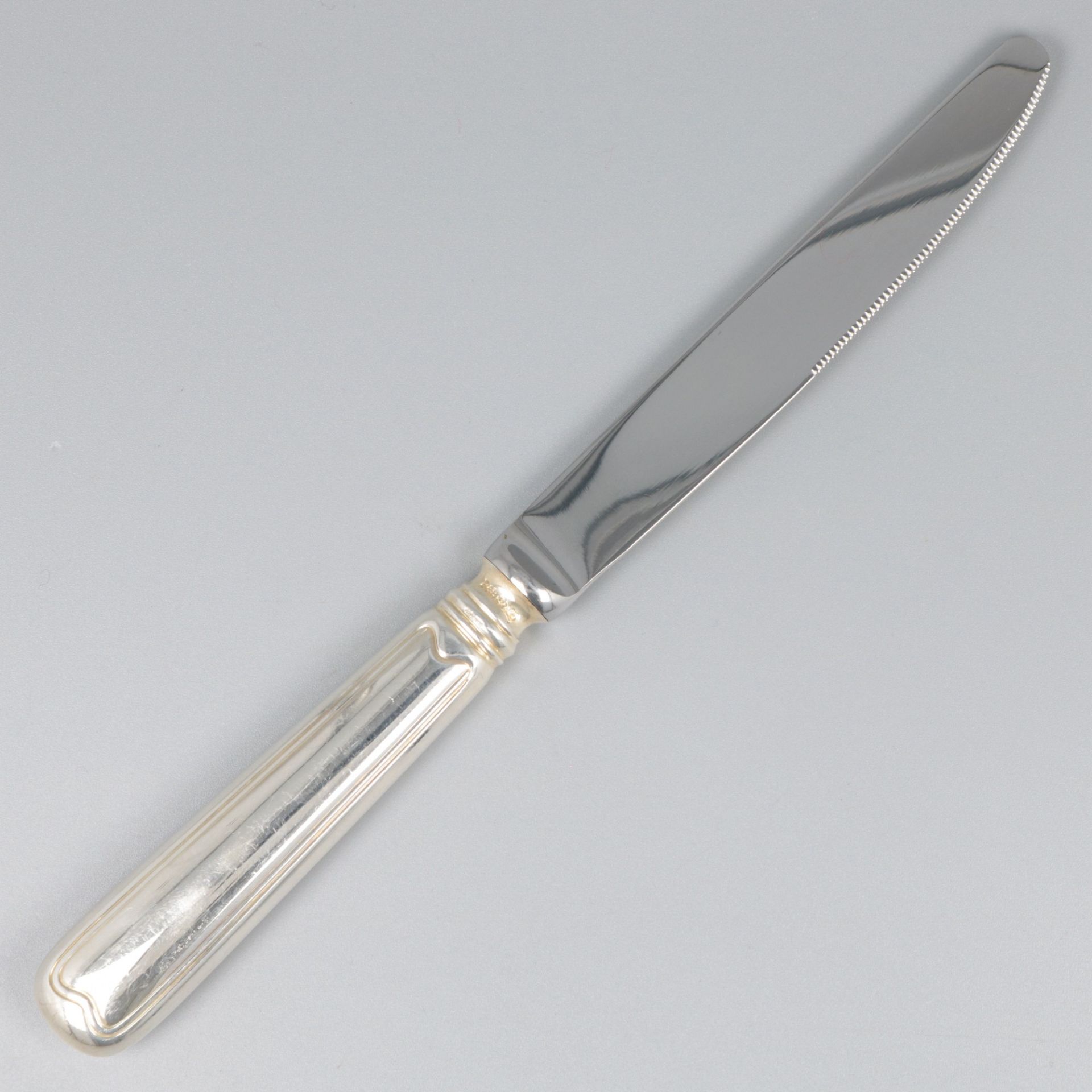 Robbe & Beking 6-piece set of dessert knives, model Alt-Faden, silver. - Image 7 of 9