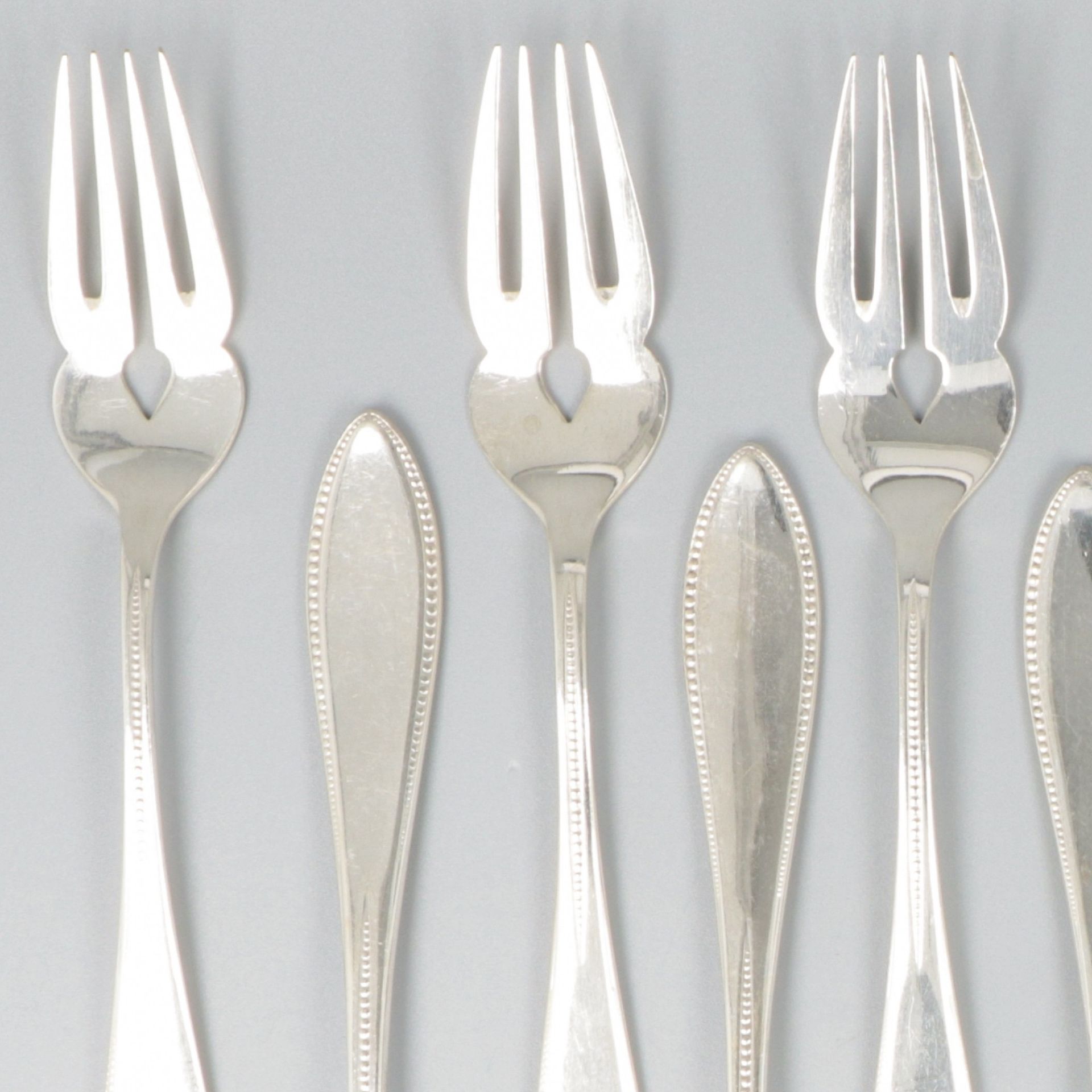 12-piece fish cutlery silver. - Image 3 of 5