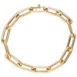 14K. Yellow gold 'closed forever' bracelet.