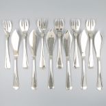 12-piece fish cutlery silver.