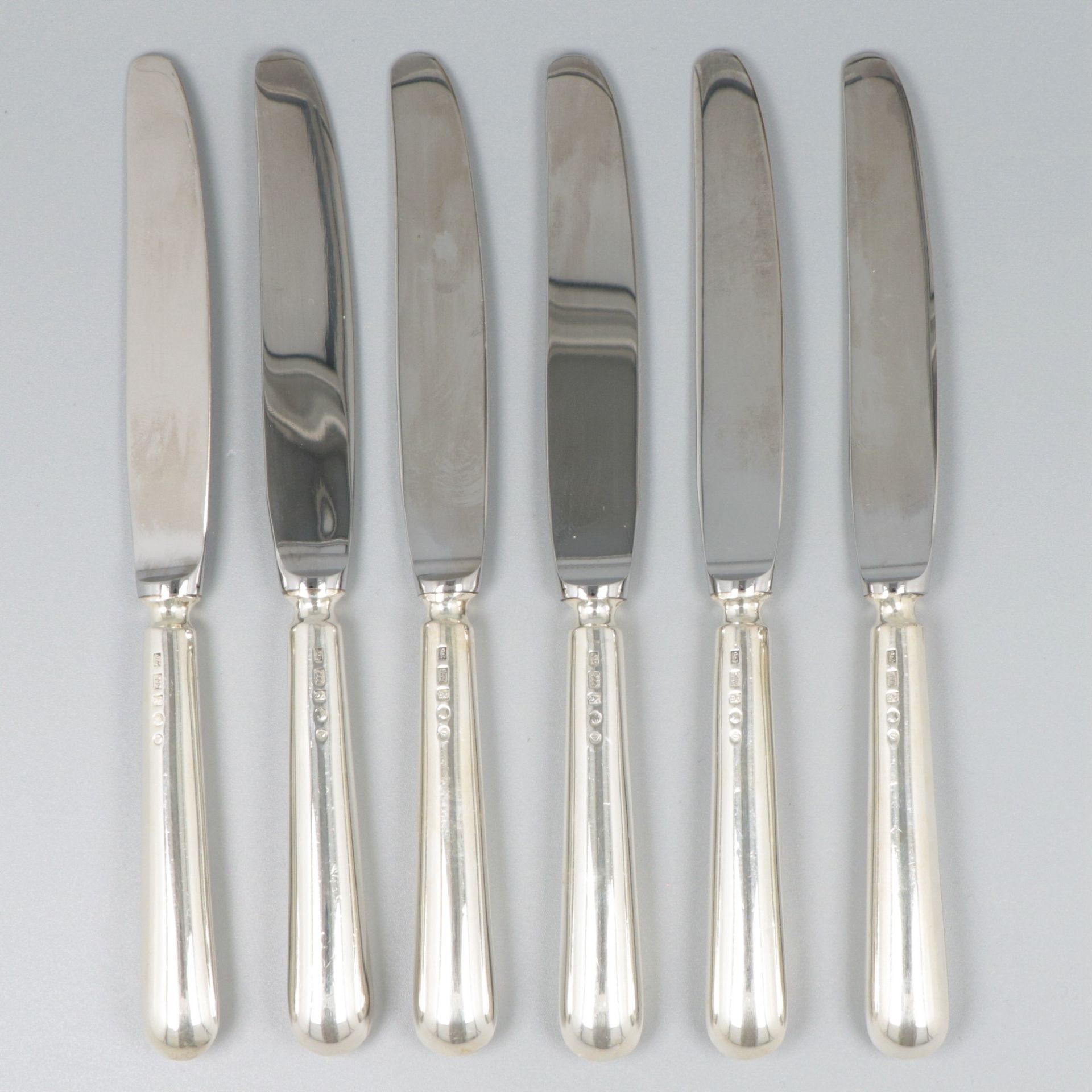 6-piece set of fruit knives silver. - Image 3 of 9