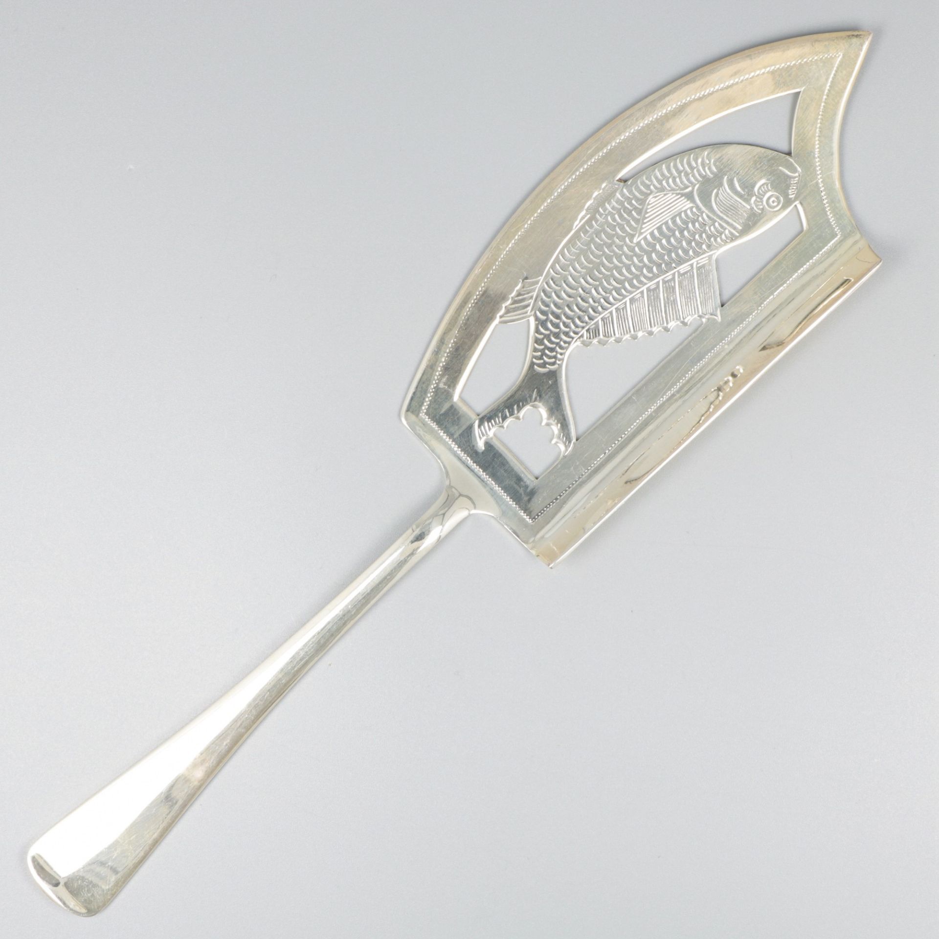 Fish slice ''Haags Lofje'' silver.