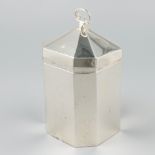 Tea caddy silver.