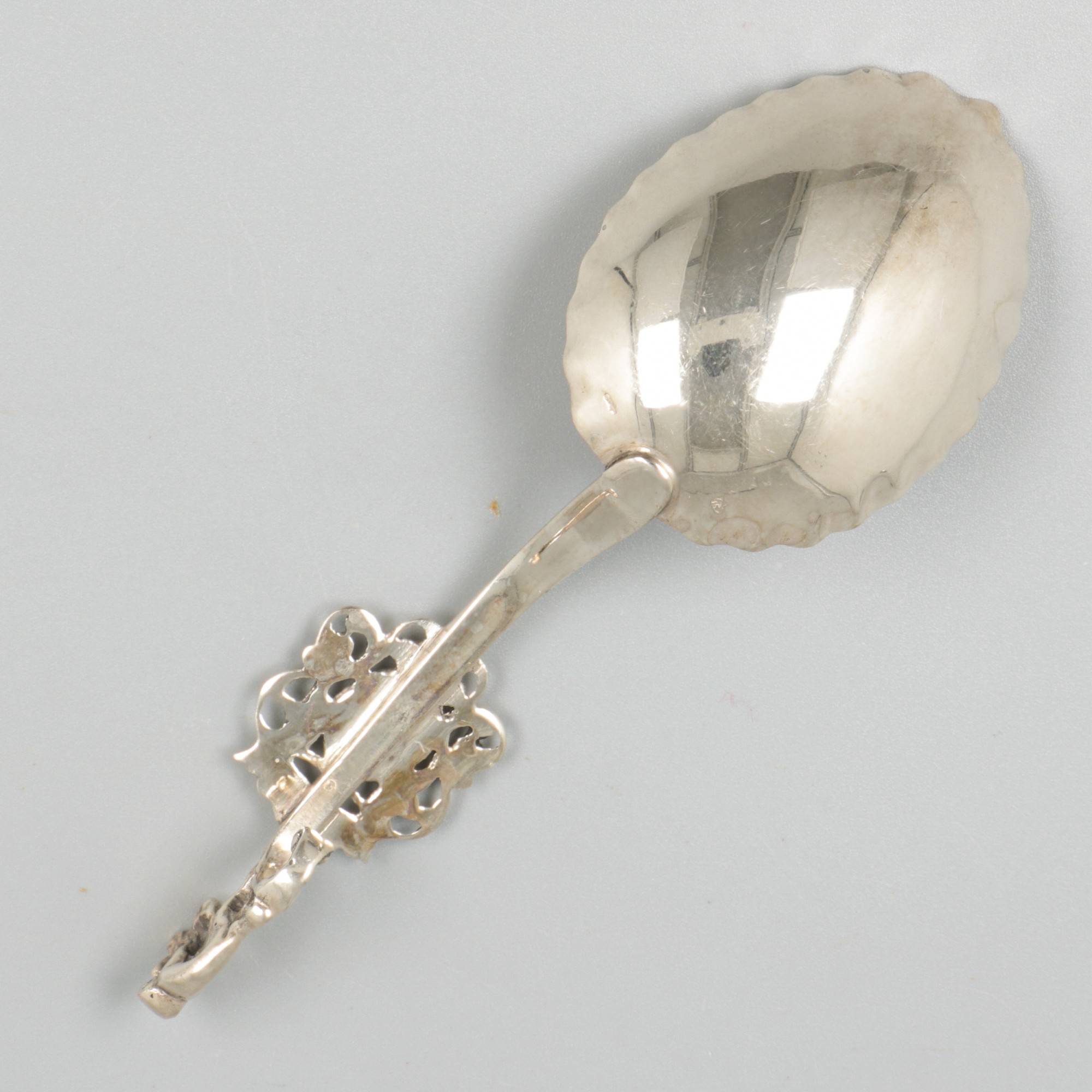 2-piece lot of cream spoons silver. - Image 2 of 7