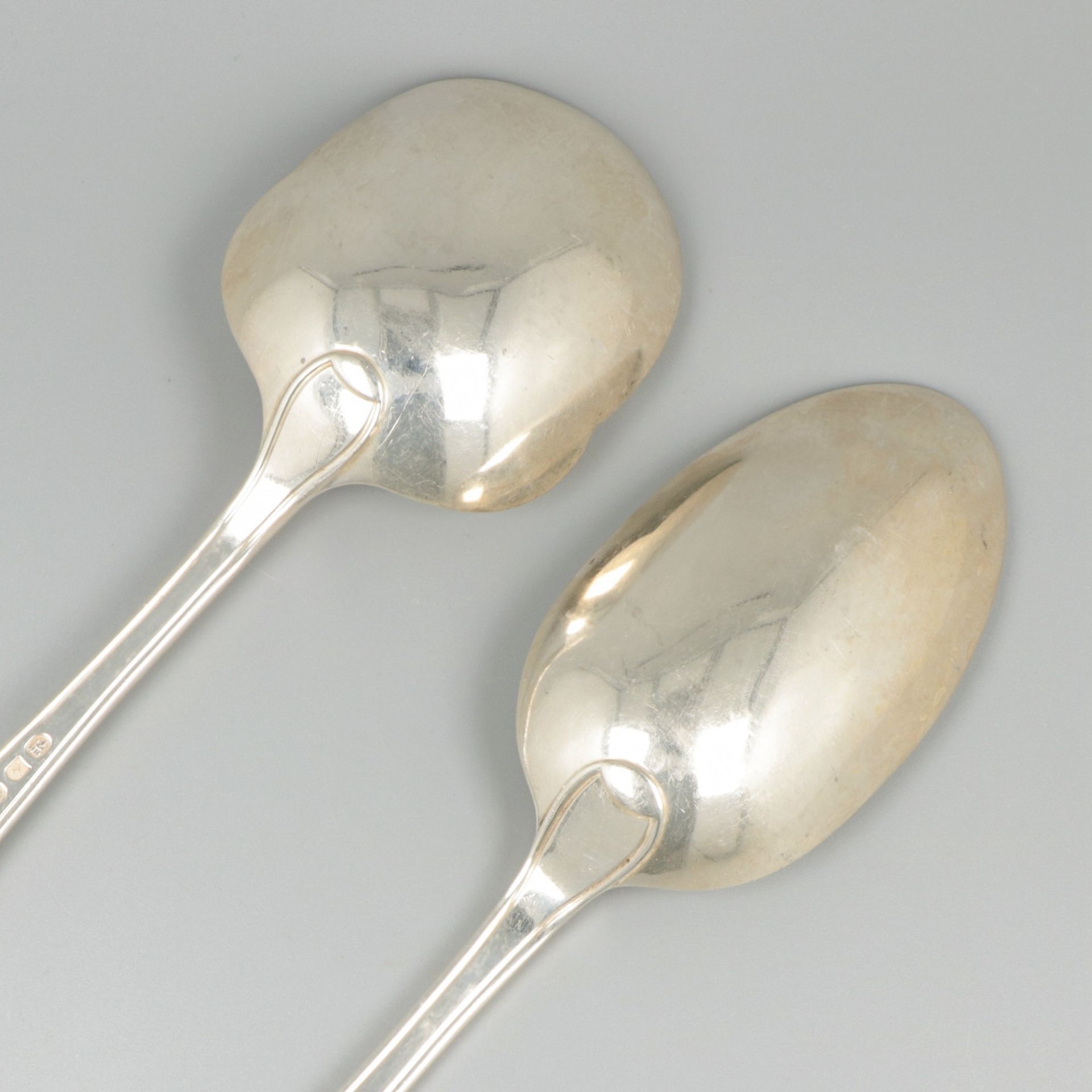2-piece lot of serving spoons silver. - Image 5 of 6