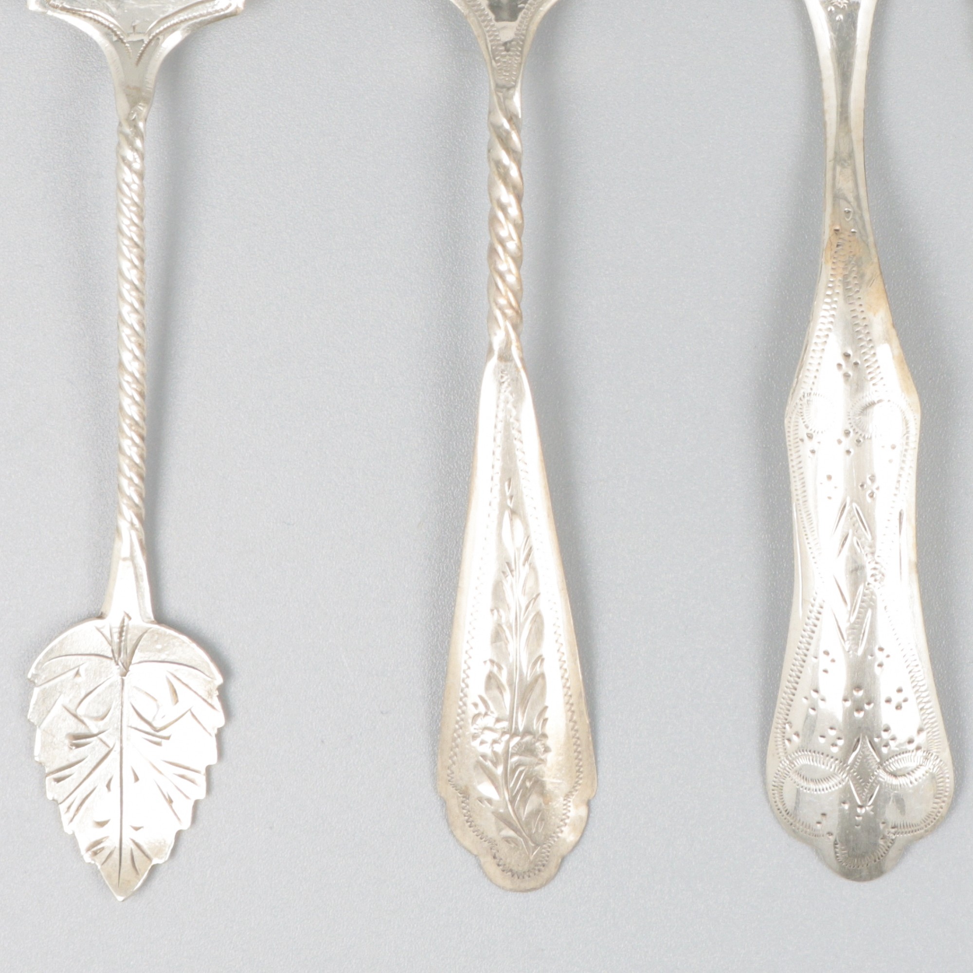 5-piece lot sugar scoops silver. - Image 4 of 5