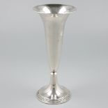 Silver flower vase.