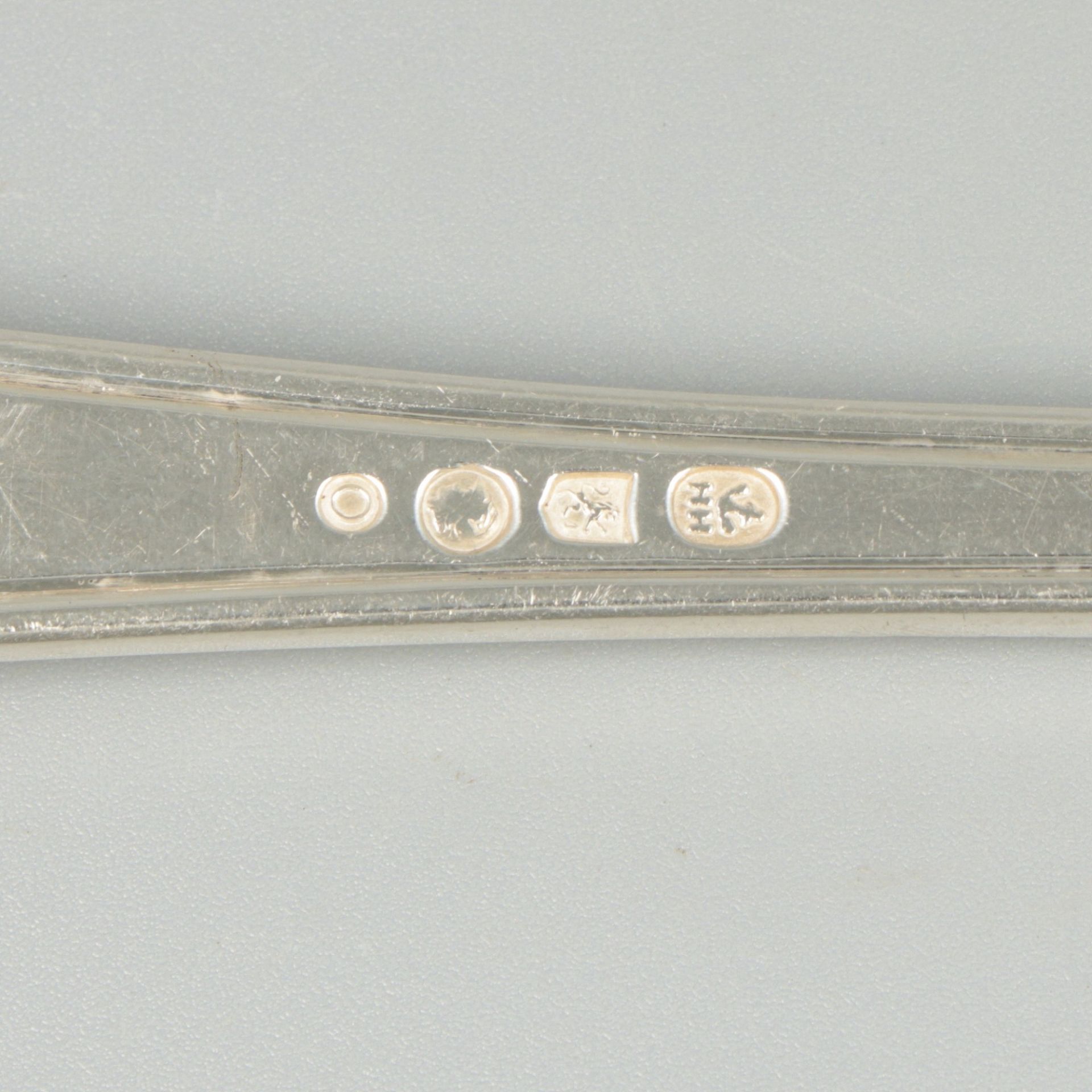 2-piece lot of serving spoons silver. - Image 6 of 6