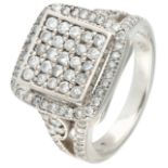 18K White gold ring set with approx. 0.80 ct. diamond.