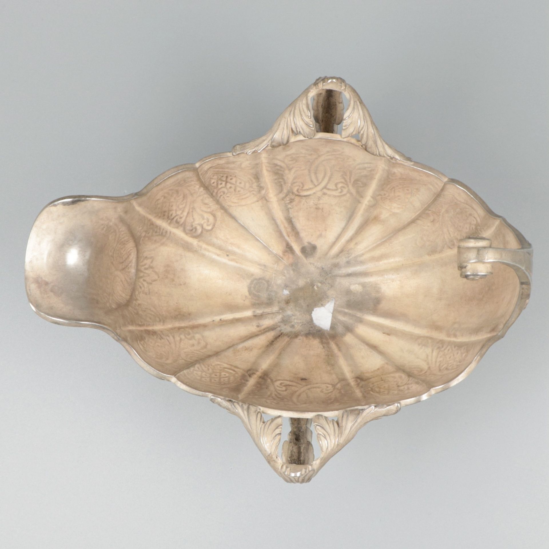 Saucière / sauce boat silver. - Image 4 of 9