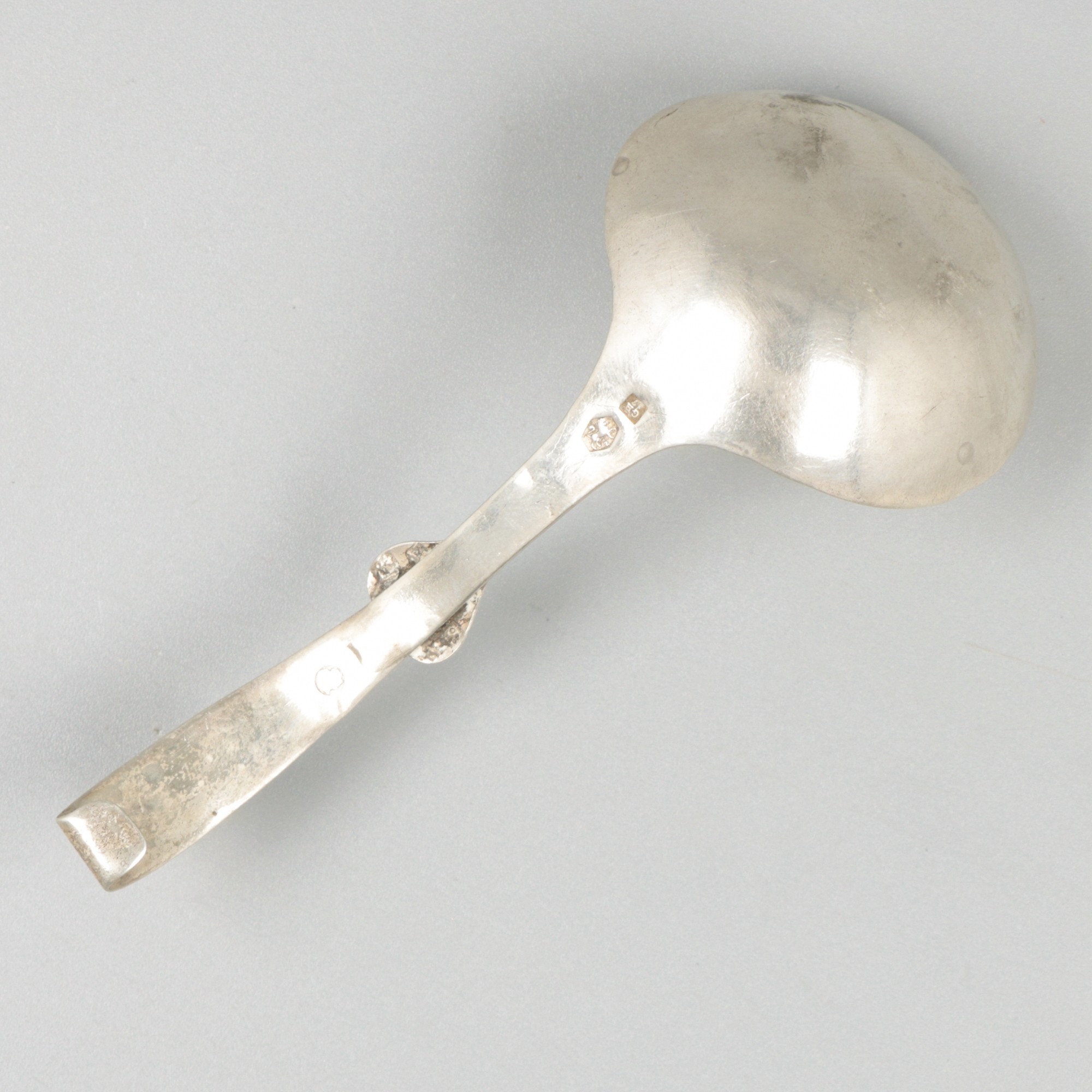 2-piece lot of cream spoons silver. - Image 3 of 7