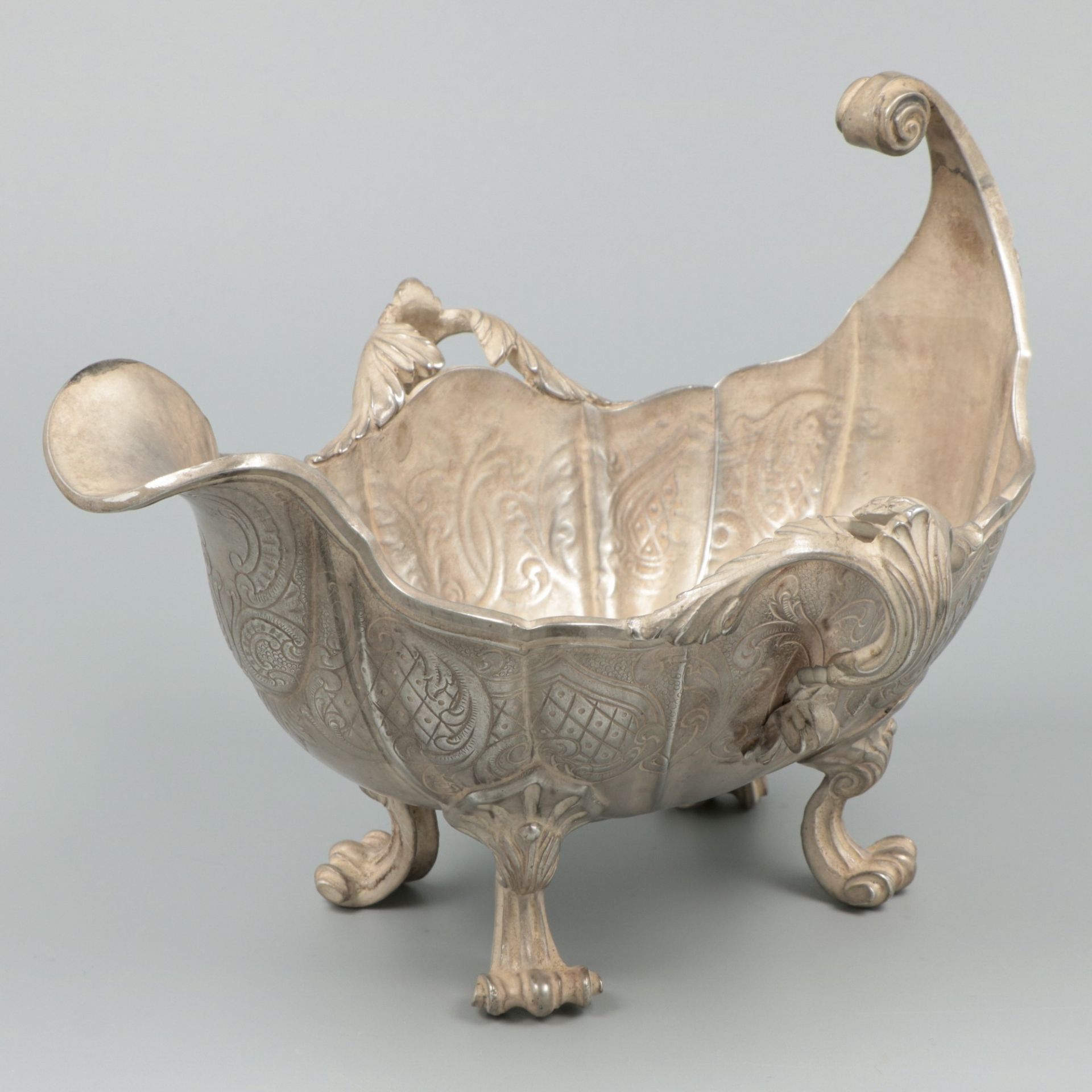 Saucière / sauce boat silver.