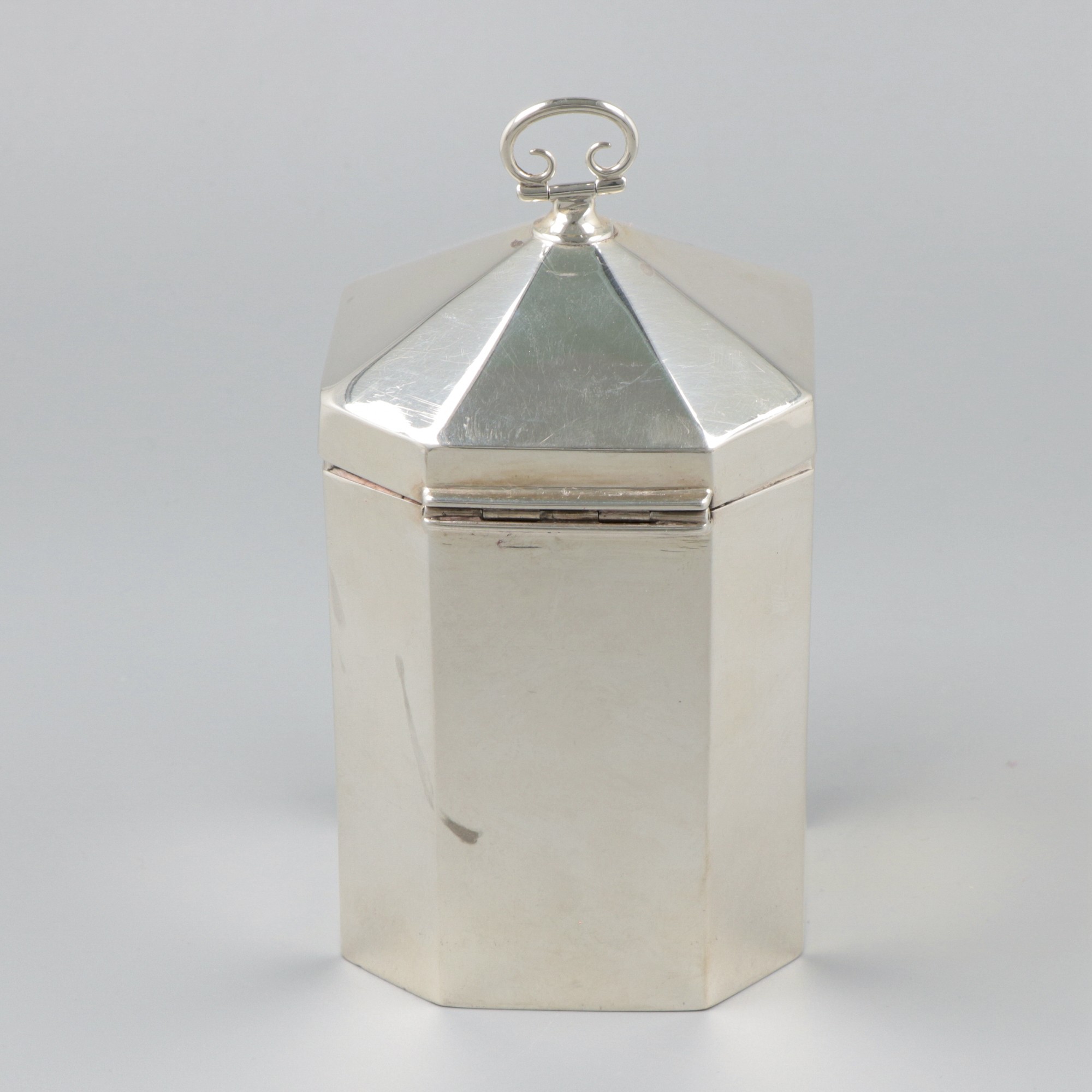 Tea caddy silver. - Image 3 of 7