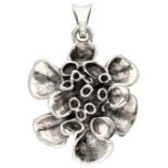Sterling silver pendant with reindeer moss motif by Hannu Ikonen.