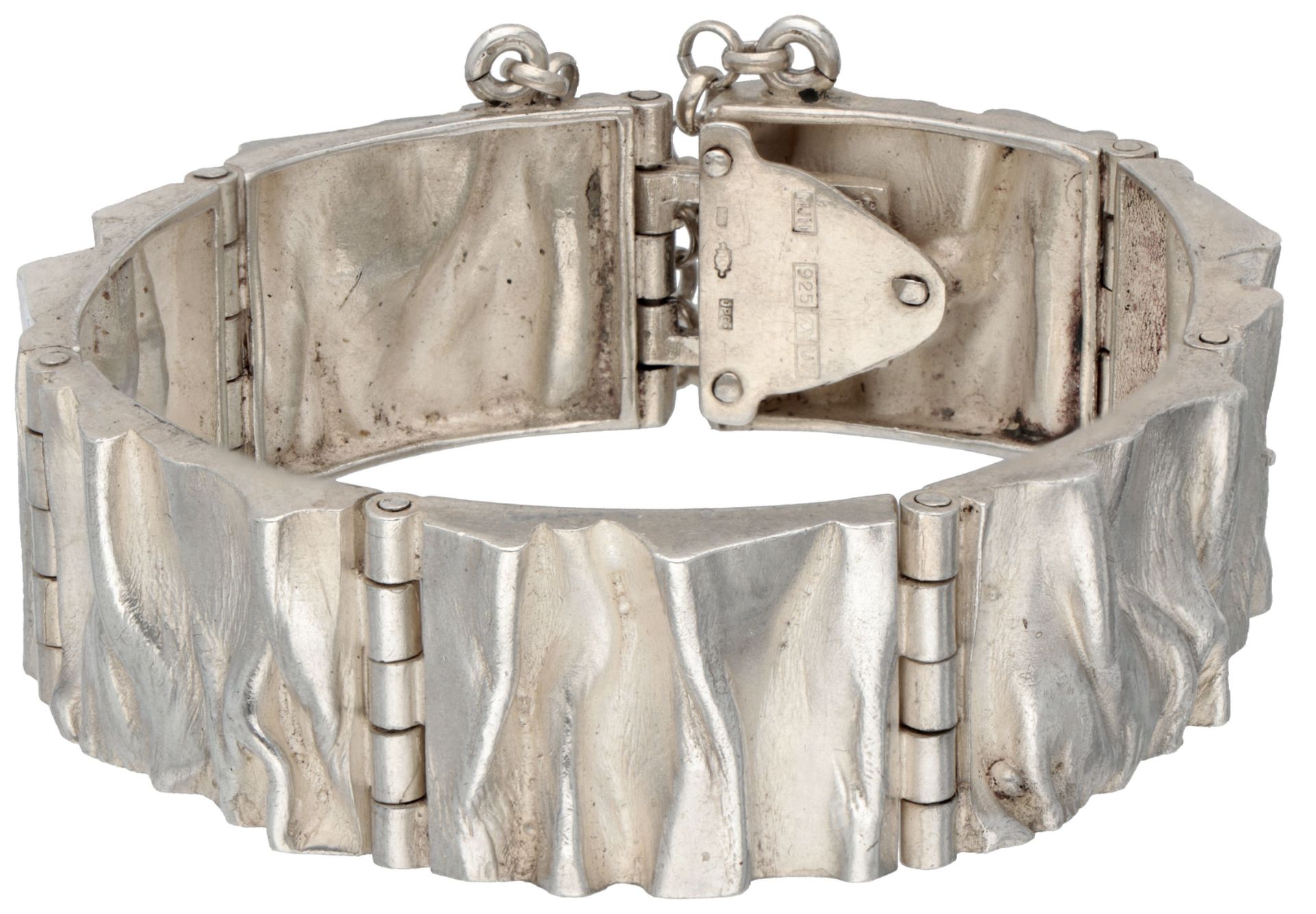 Matti J. Hyvärinnen silver Finnish design bracelet, 1970s.