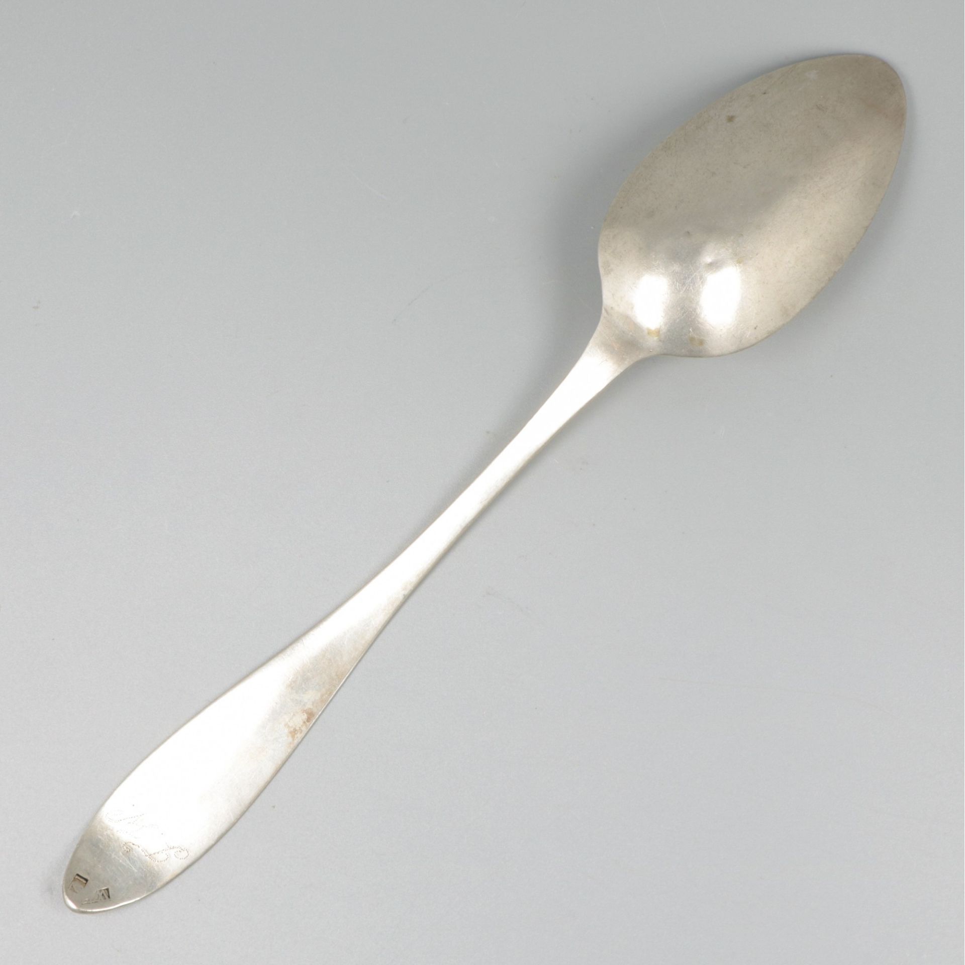 Silver dinner spoon, Wilhelm Hirschberger, Austria ca. 1825-35. - Bild 2 aus 7