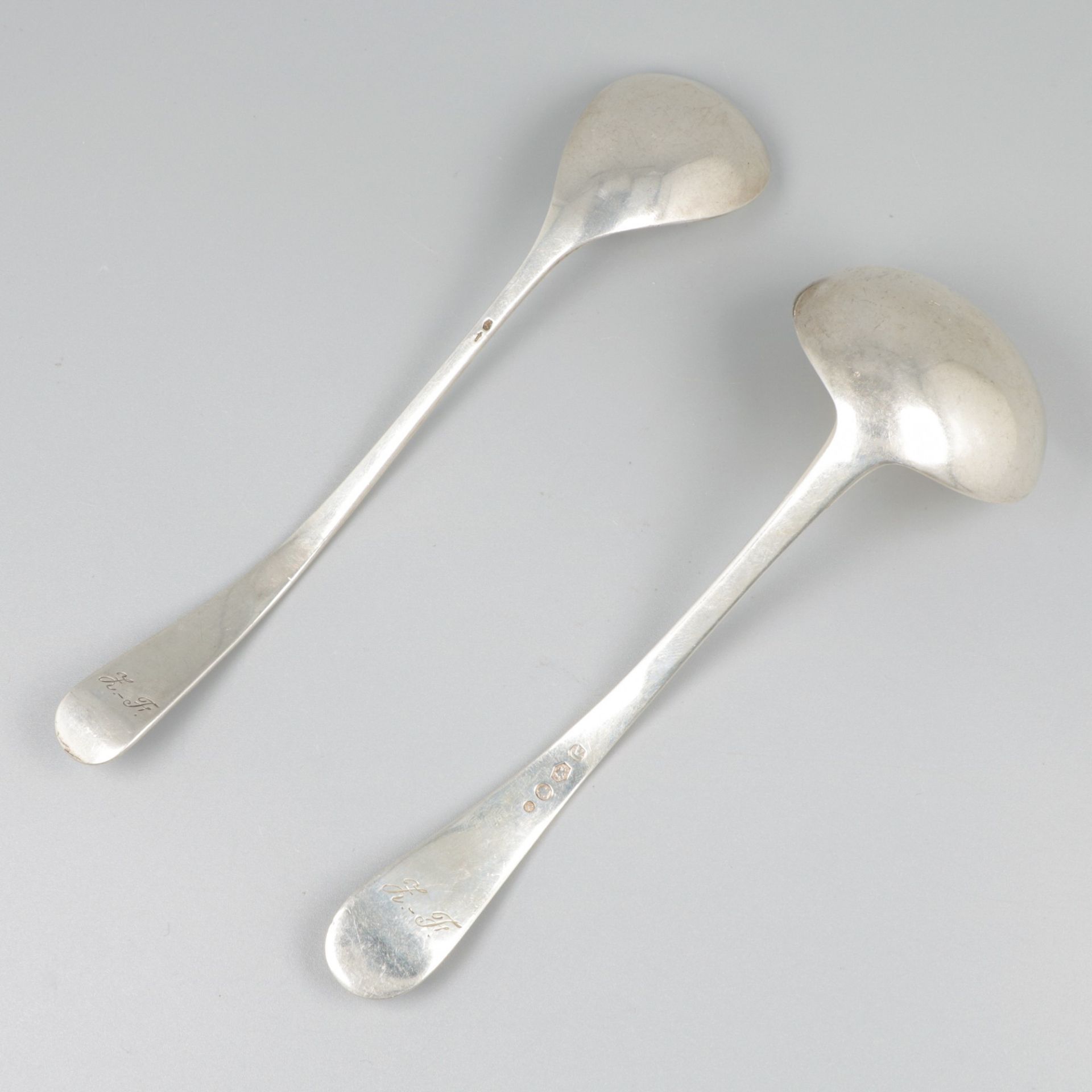 Sauce spoon and jam spoon silver. - Image 2 of 8