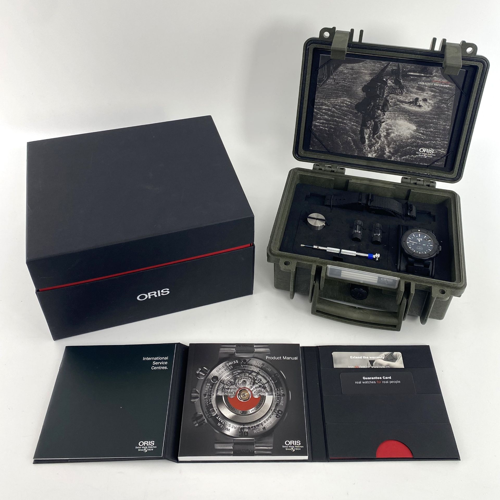 No Reserve - Oris Force Recon GMT 01 747 7715 7754 set - Men's watch - 2015. - Image 6 of 6