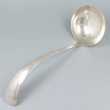 Soup laddle "Haags Lofje", silver.