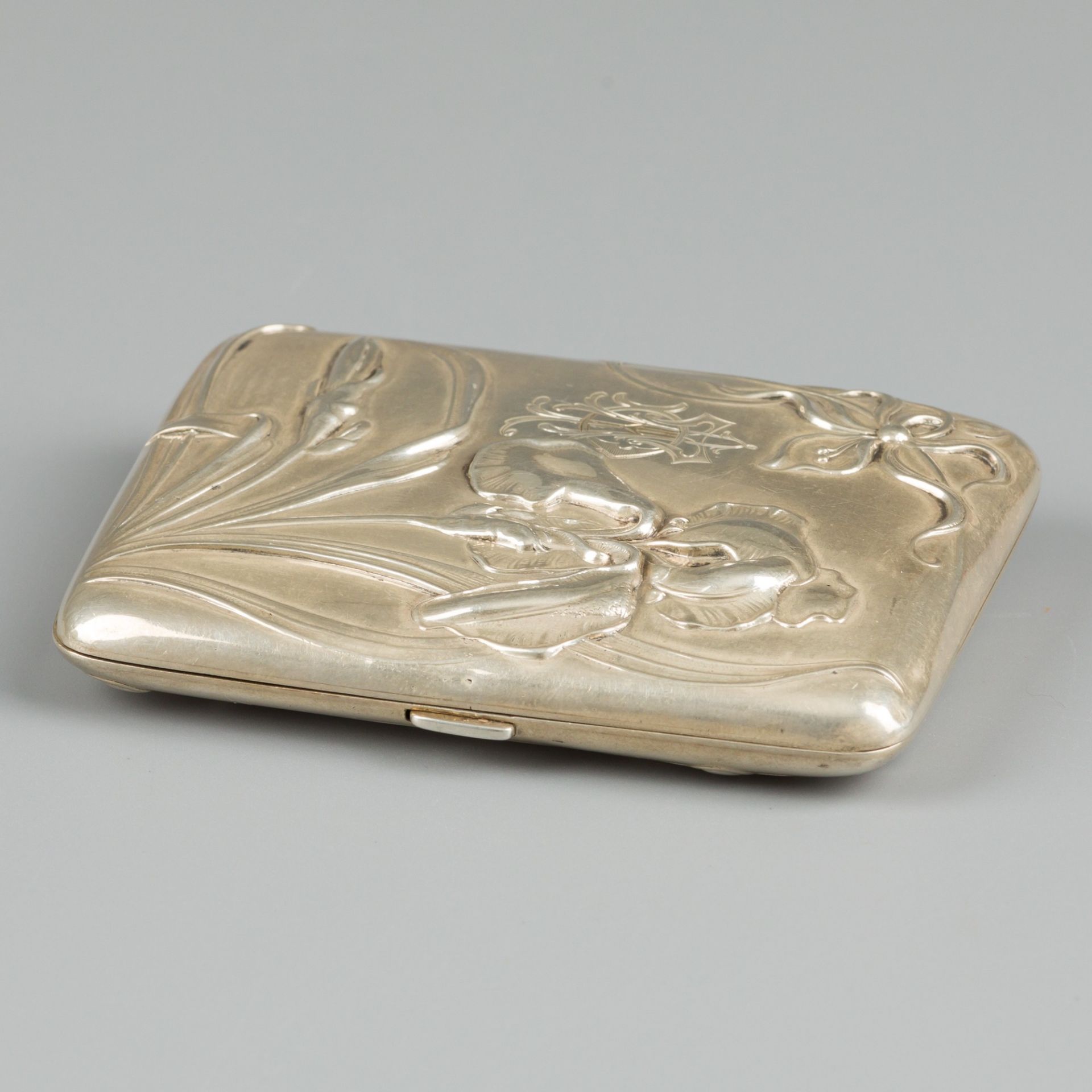 Art Nouveau cigarette case silver. - Image 4 of 6