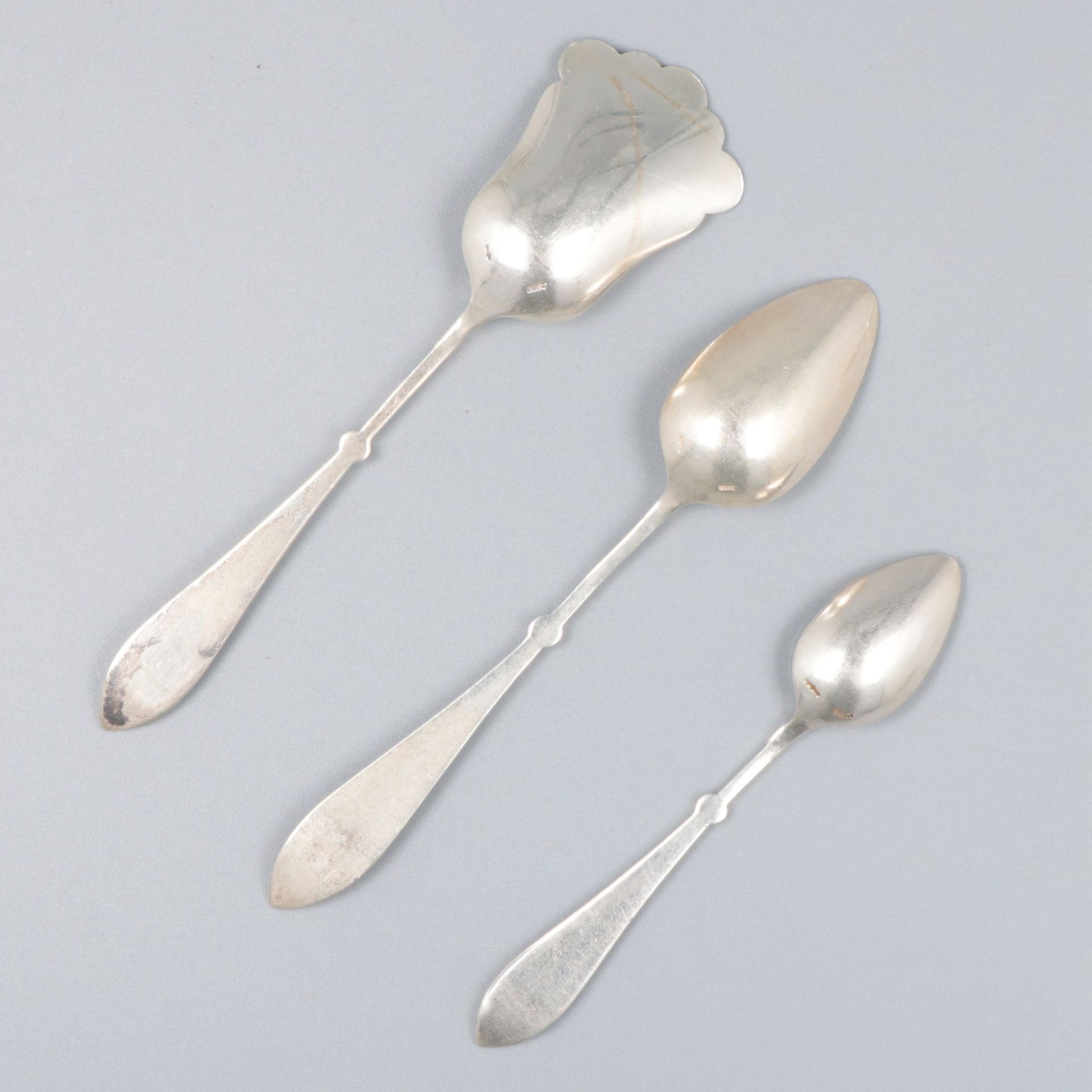 13-piece set mocha spoons & teaspoons with sugar scoop, silver. - Bild 5 aus 6