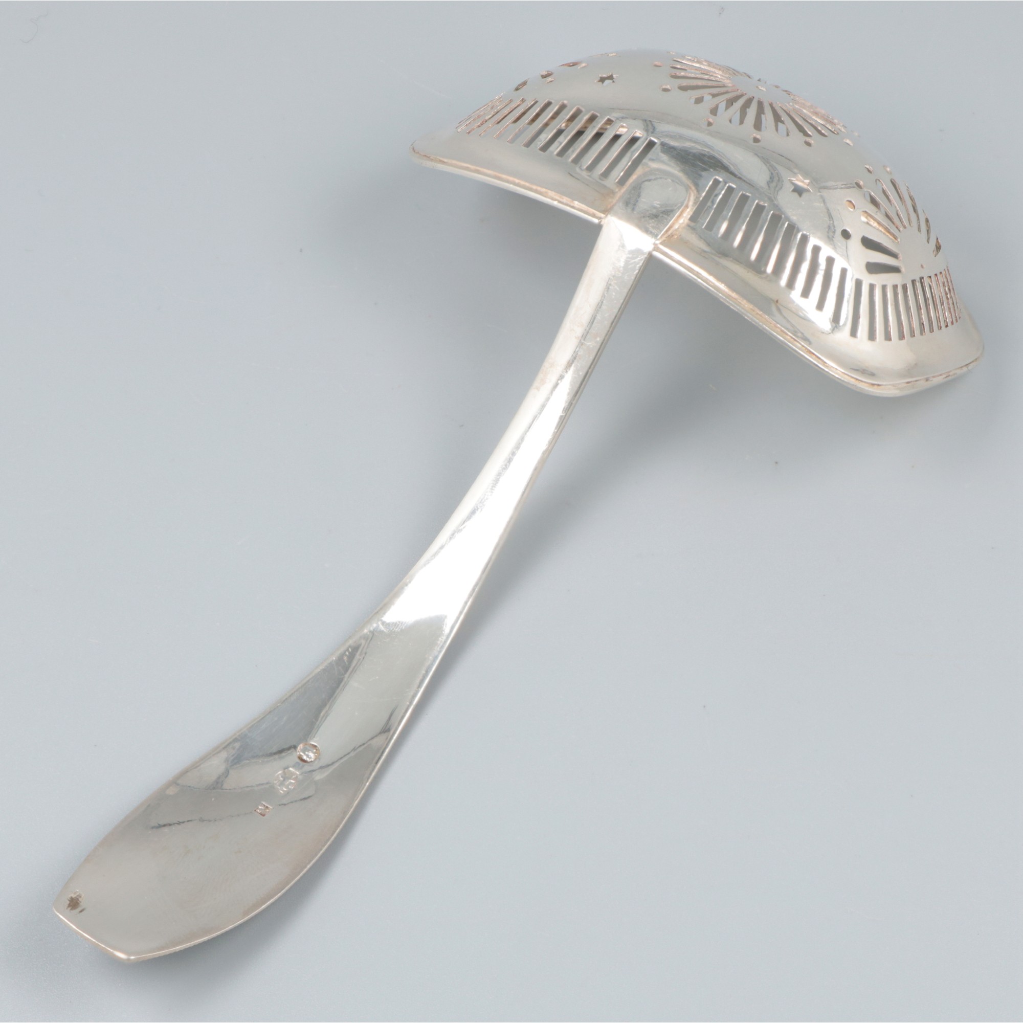 Sifter spoon (Amsterdam, Jacob van Wijk, 1832) silver. - Image 5 of 6