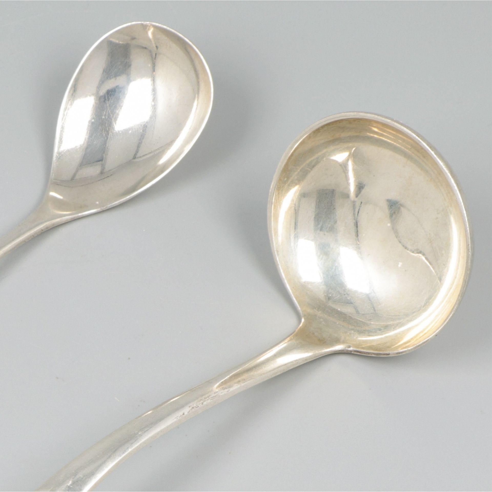 Sauce spoon and jam spoon silver. - Image 4 of 8