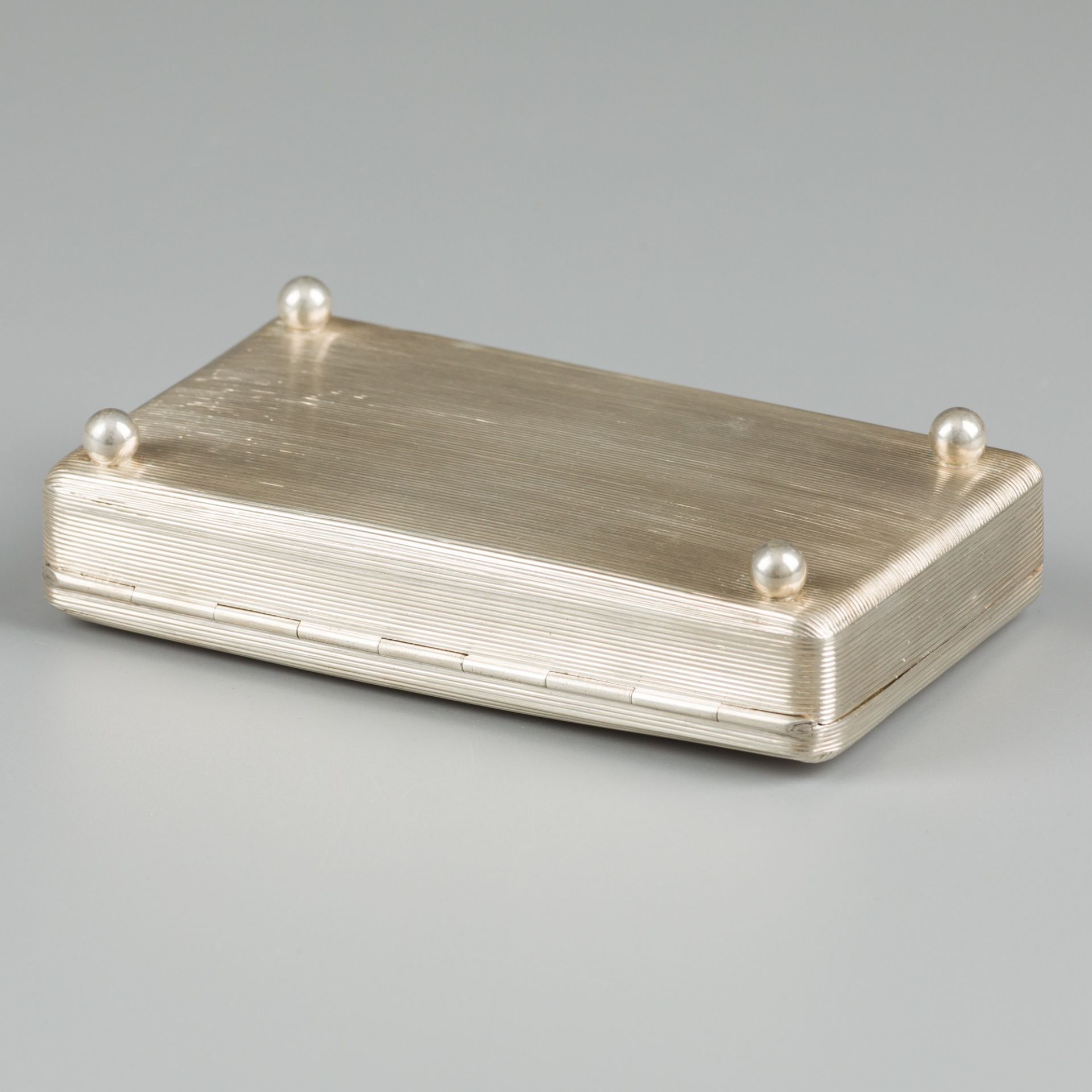 Teaspoon box / tobacco box silver. - Image 3 of 8