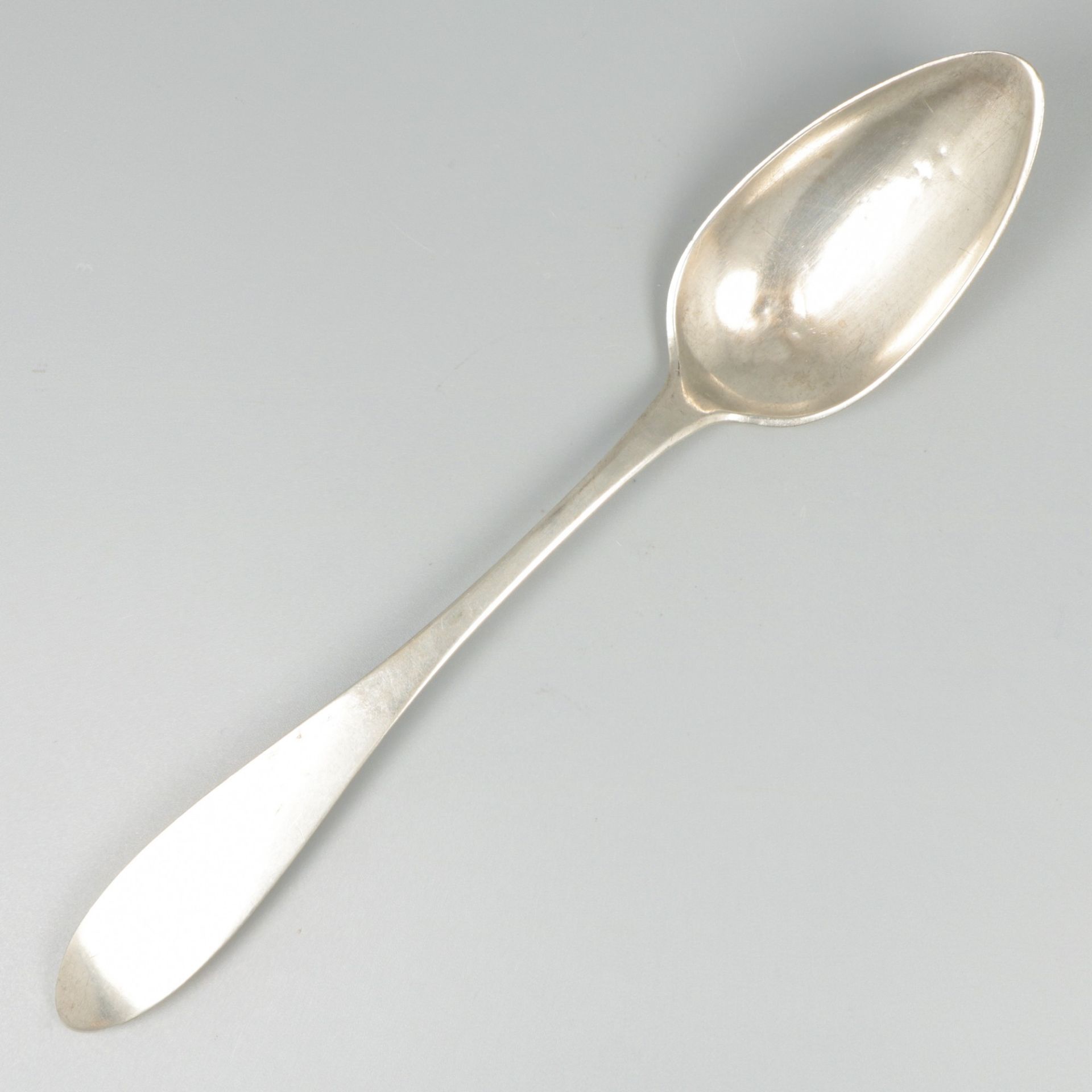 Silver dinner spoon, Wilhelm Hirschberger, Austria ca. 1825-35.