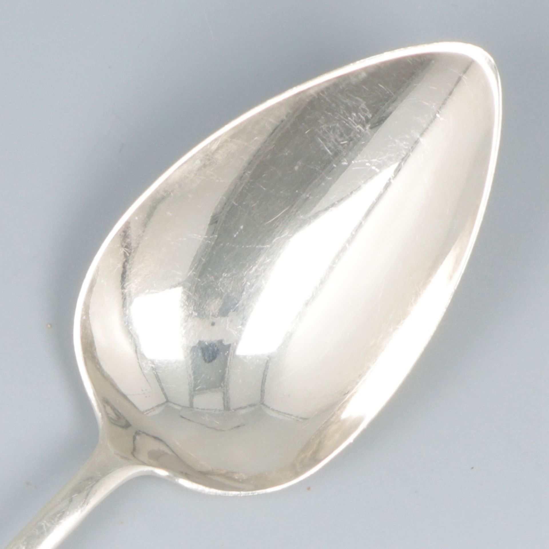 2-piece set vegetable serving spoons "Haags Lofje", silver. - Image 4 of 6