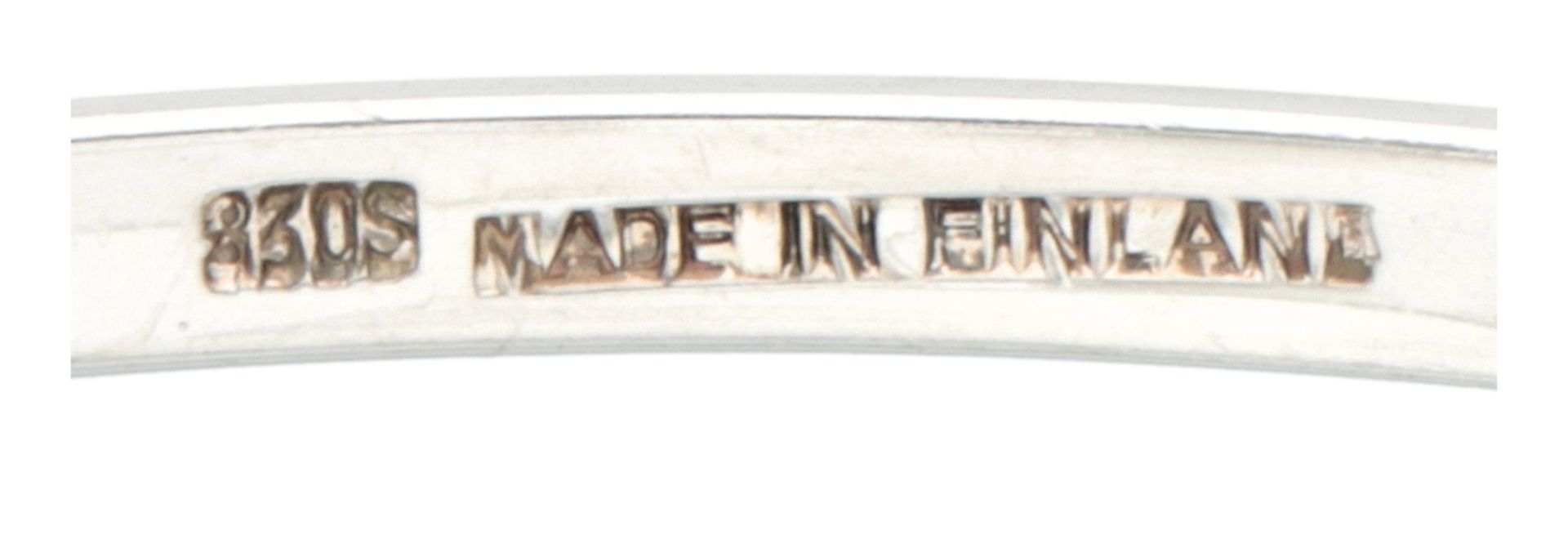 Finnish 835 silver bangle with charm of a shoe. - Image 4 of 5