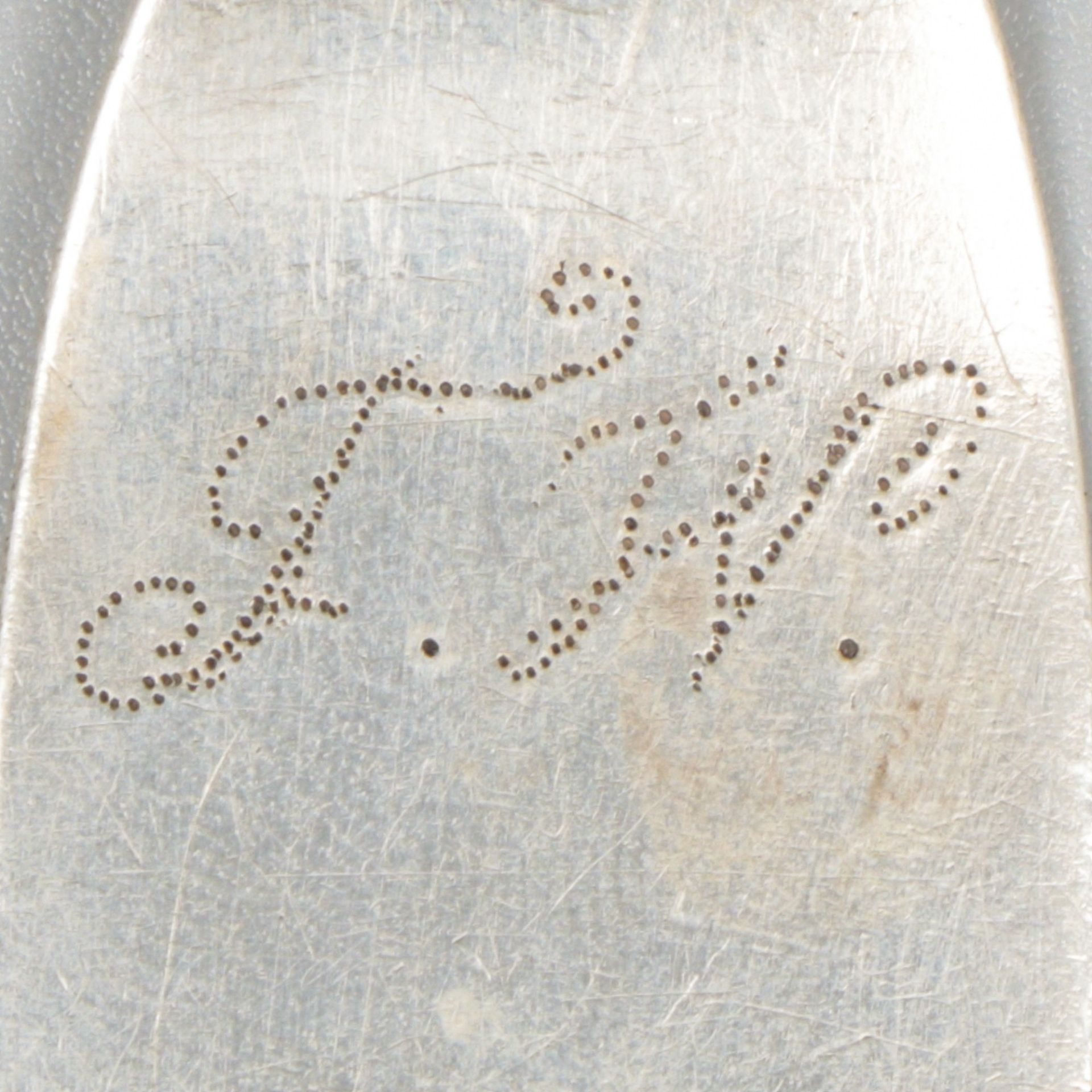 Silver dinner spoon, Wilhelm Hirschberger, Austria ca. 1825-35. - Image 7 of 7