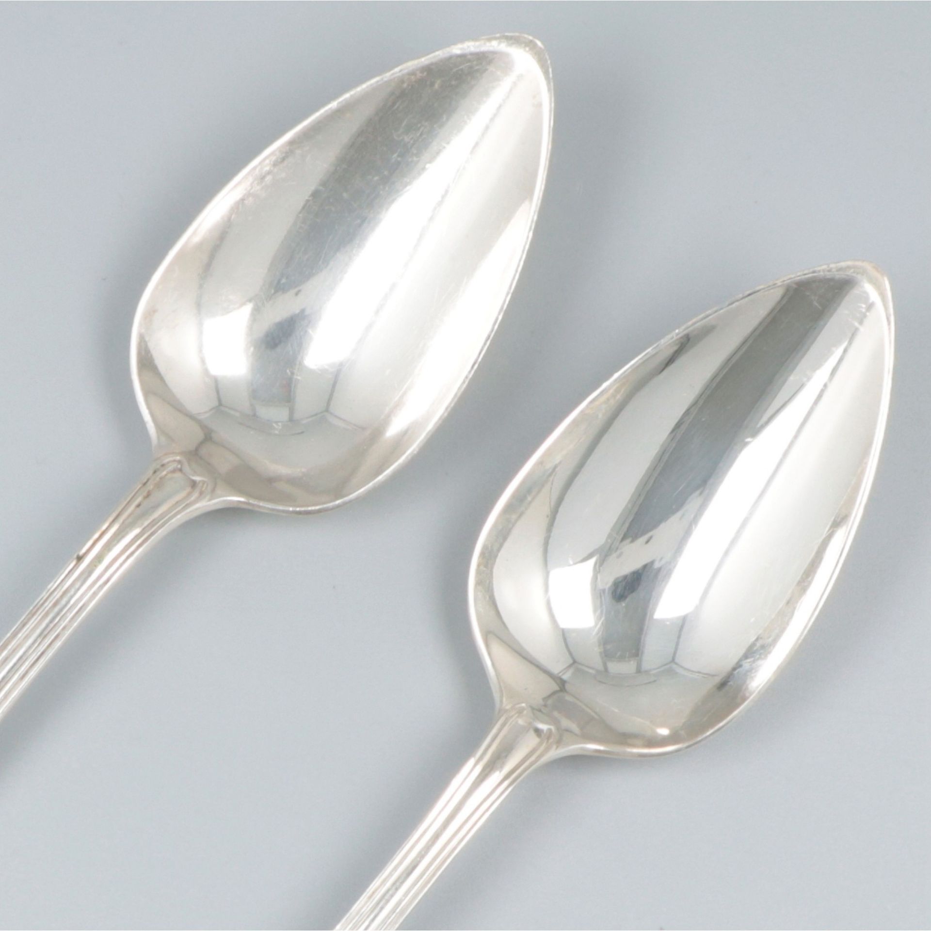 6-piece set of silver dinner spoons. - Bild 4 aus 6