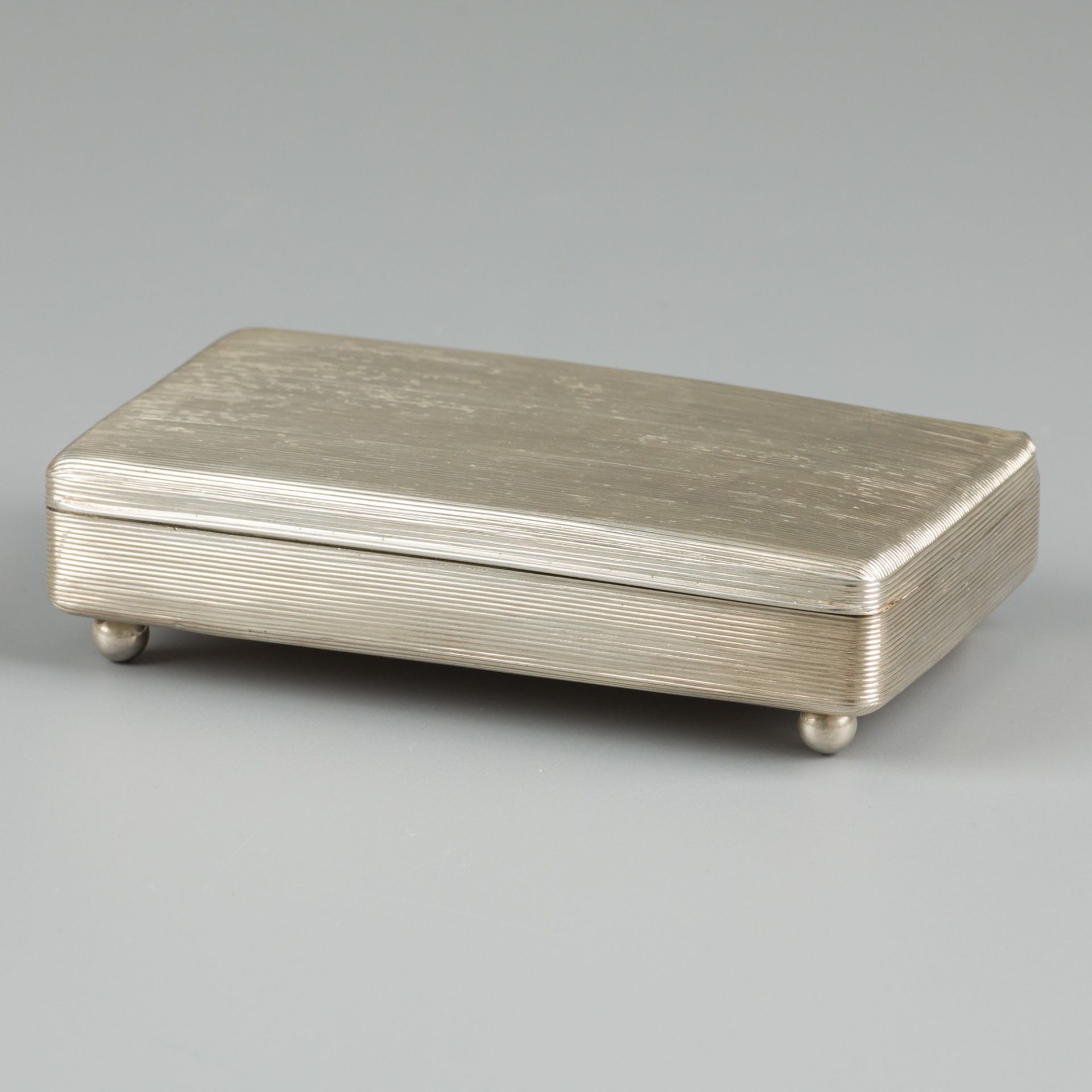 Teaspoon box / tobacco box silver.